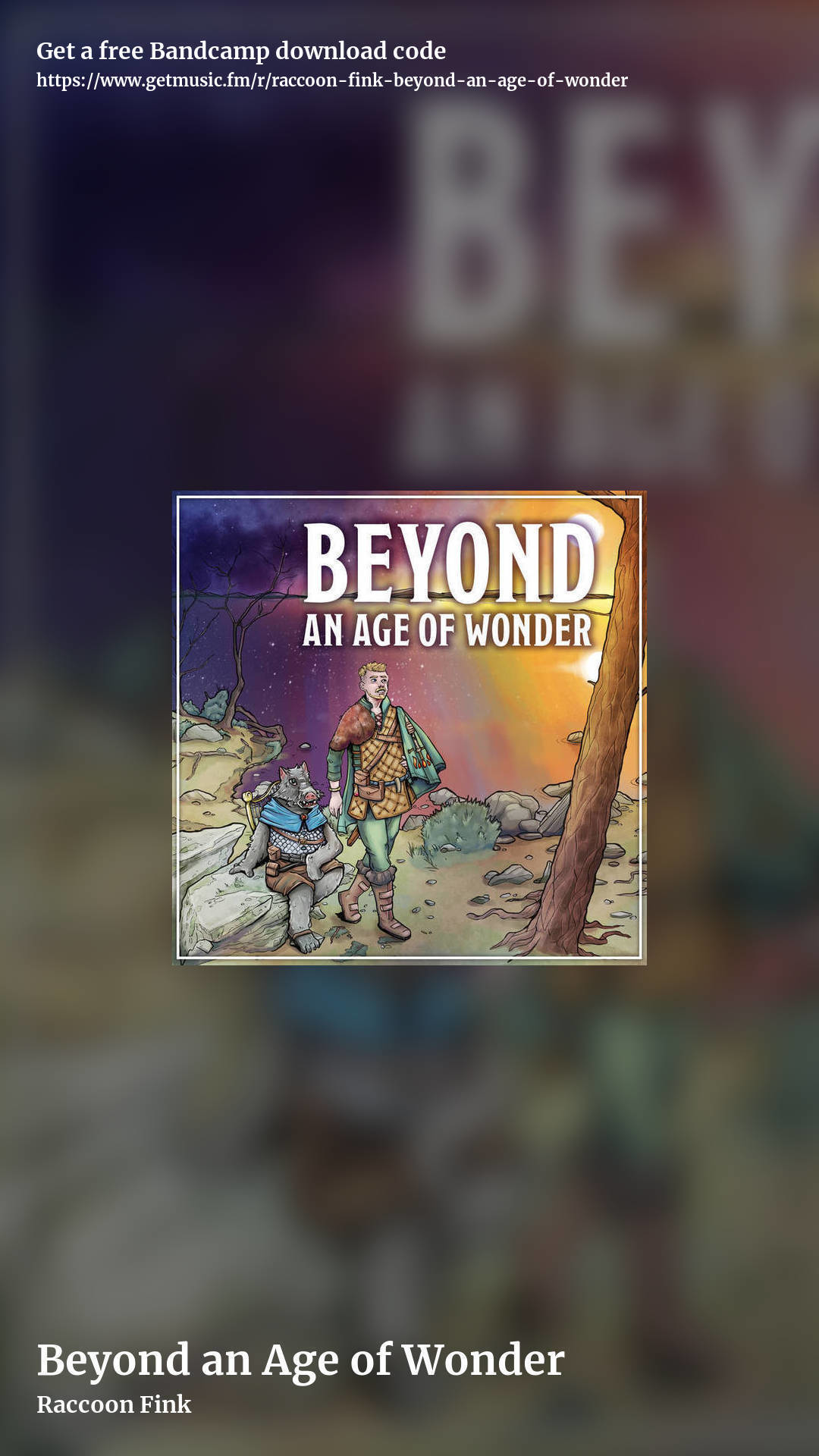 Beyond an Age of Wonder by Raccoon Fink, story promo share image