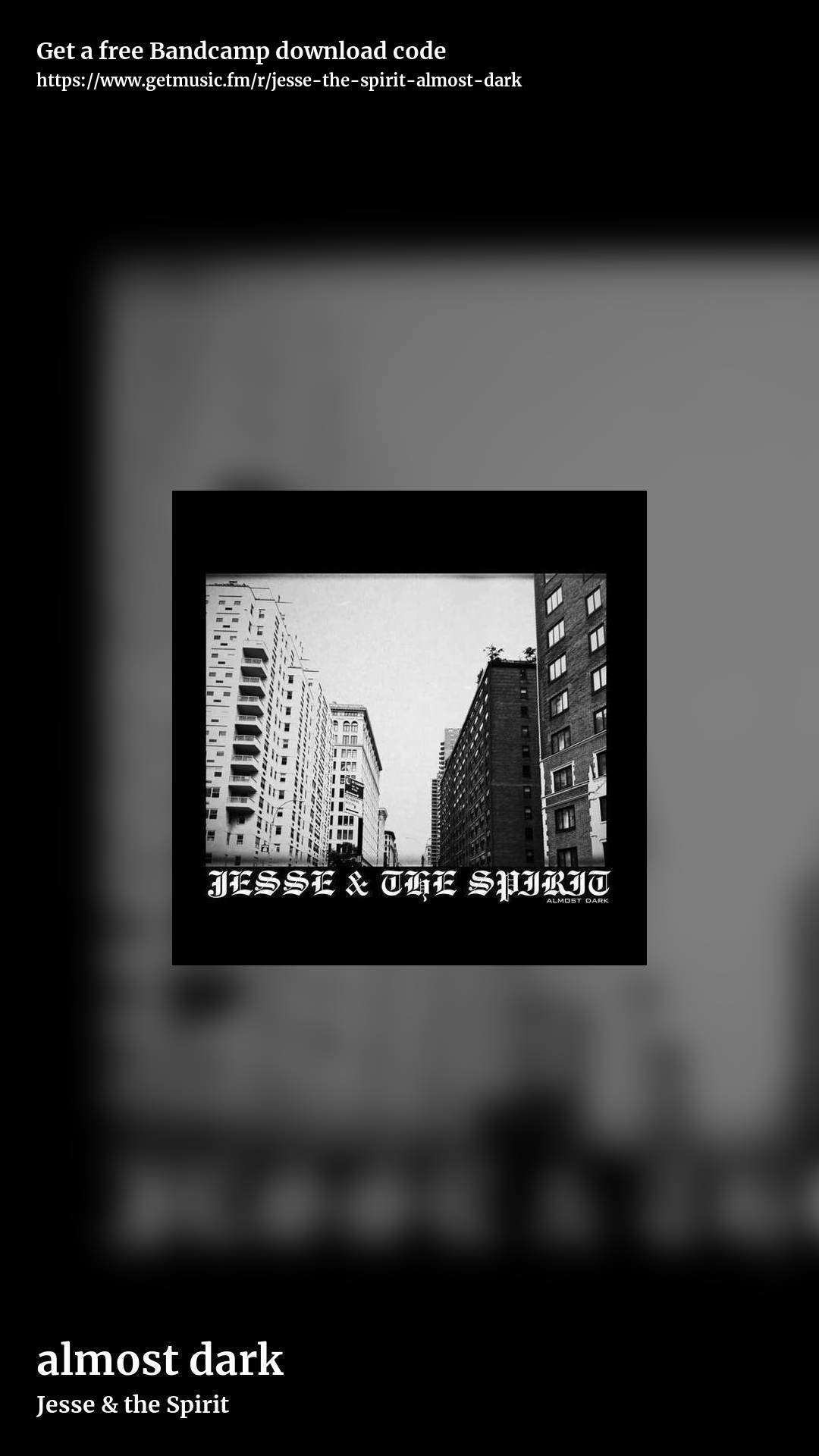 almost dark by Jesse & the Spirit, story promo share image
