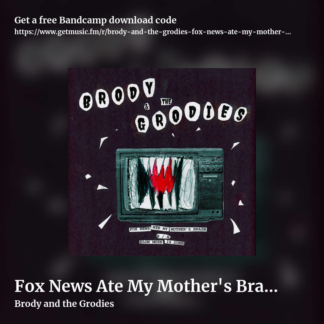 Fox News Ate My Mother's Brain b​/​w Elon Musk is Dumb by Brody and the Grodies, square promo share image