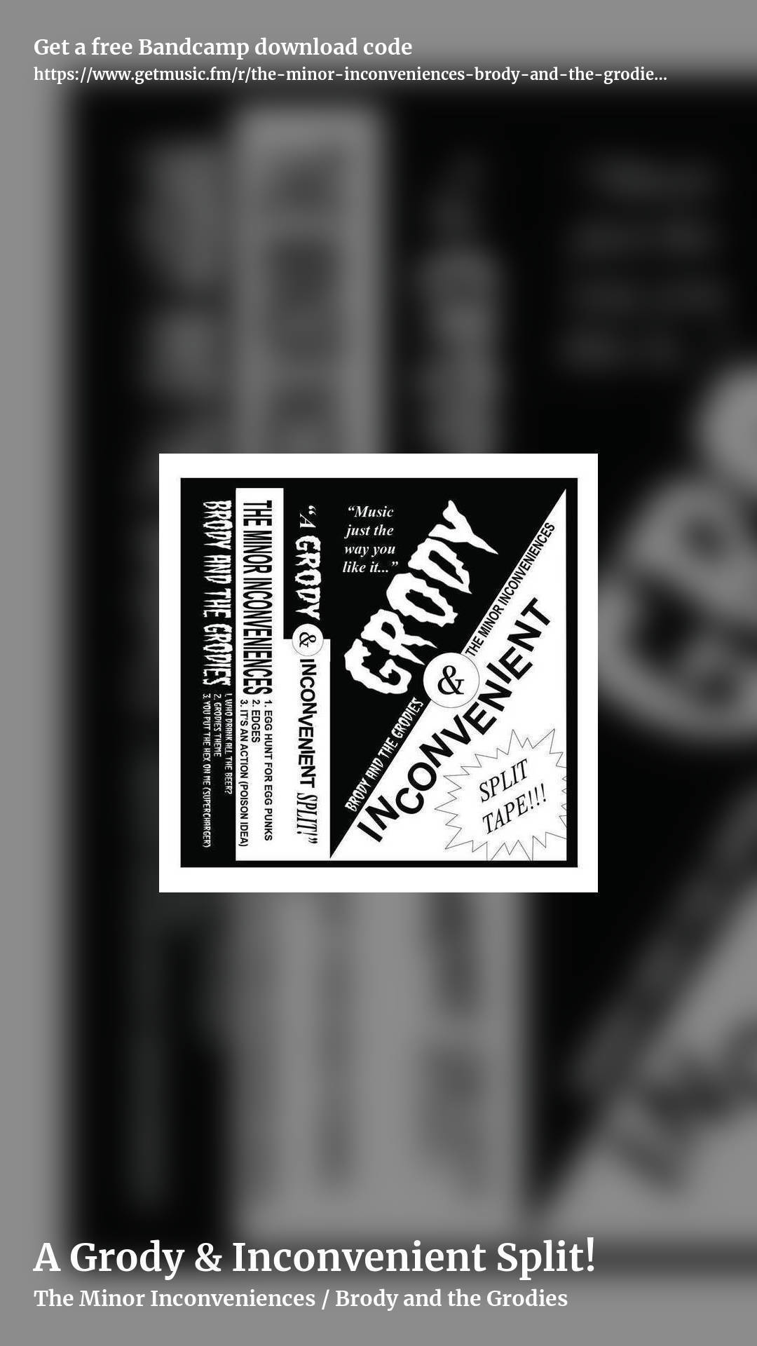 A Grody & Inconvenient Split! by The Minor Inconveniences / Brody and the Grodies, story promo share image