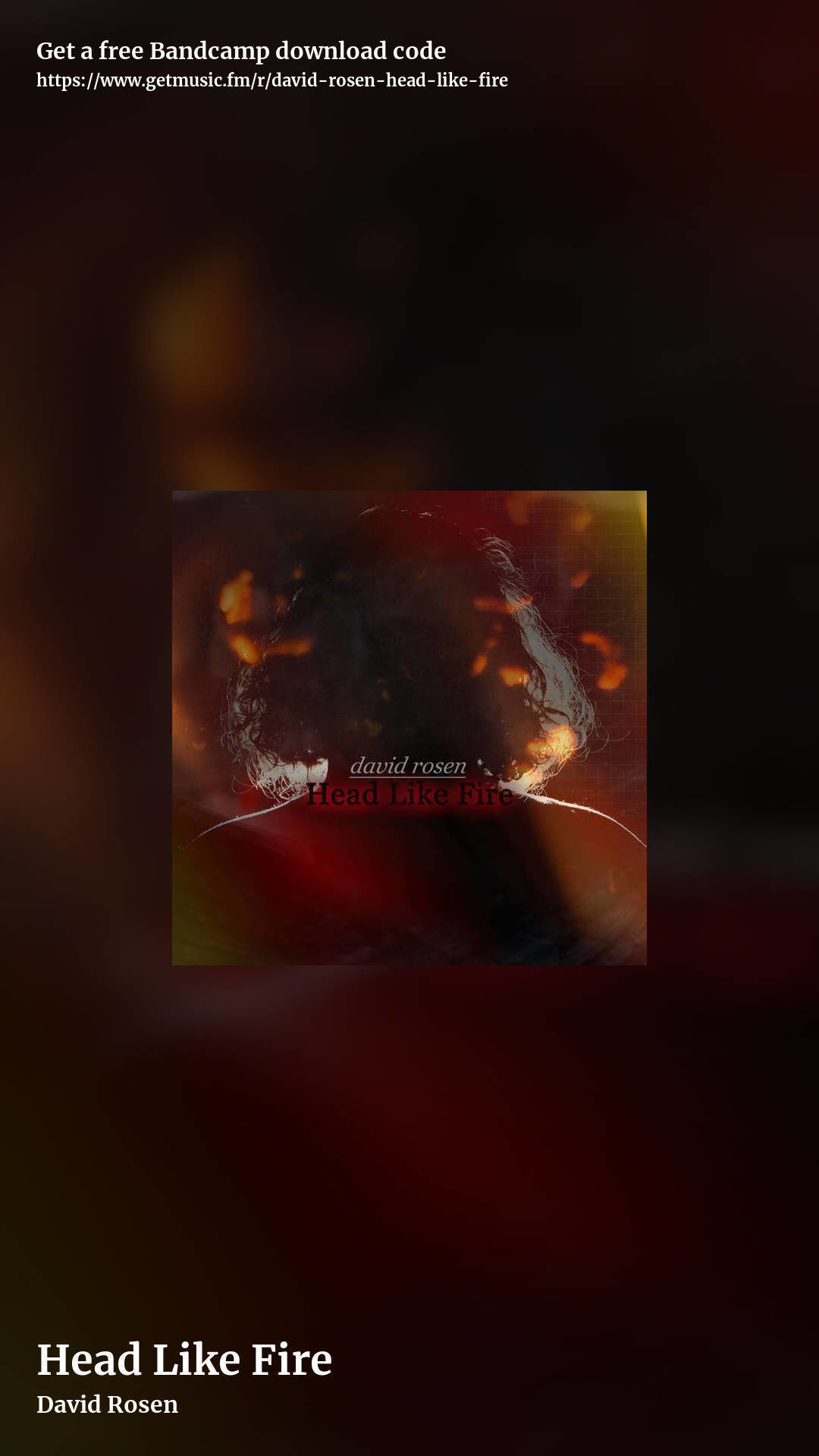 Head Like Fire by David Rosen, story promo share image