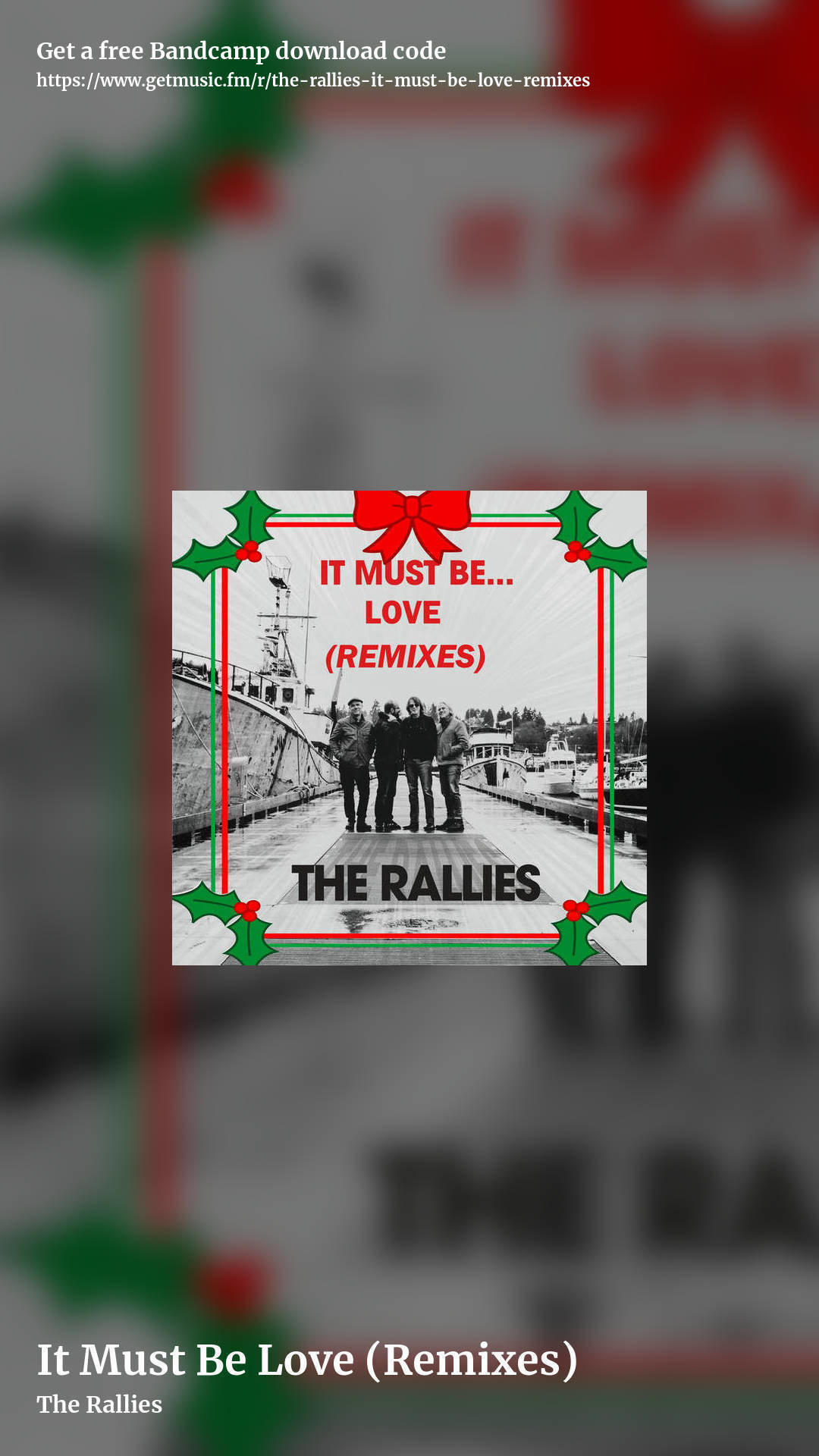 It Must Be Love (Remixes) by The Rallies, story promo share image