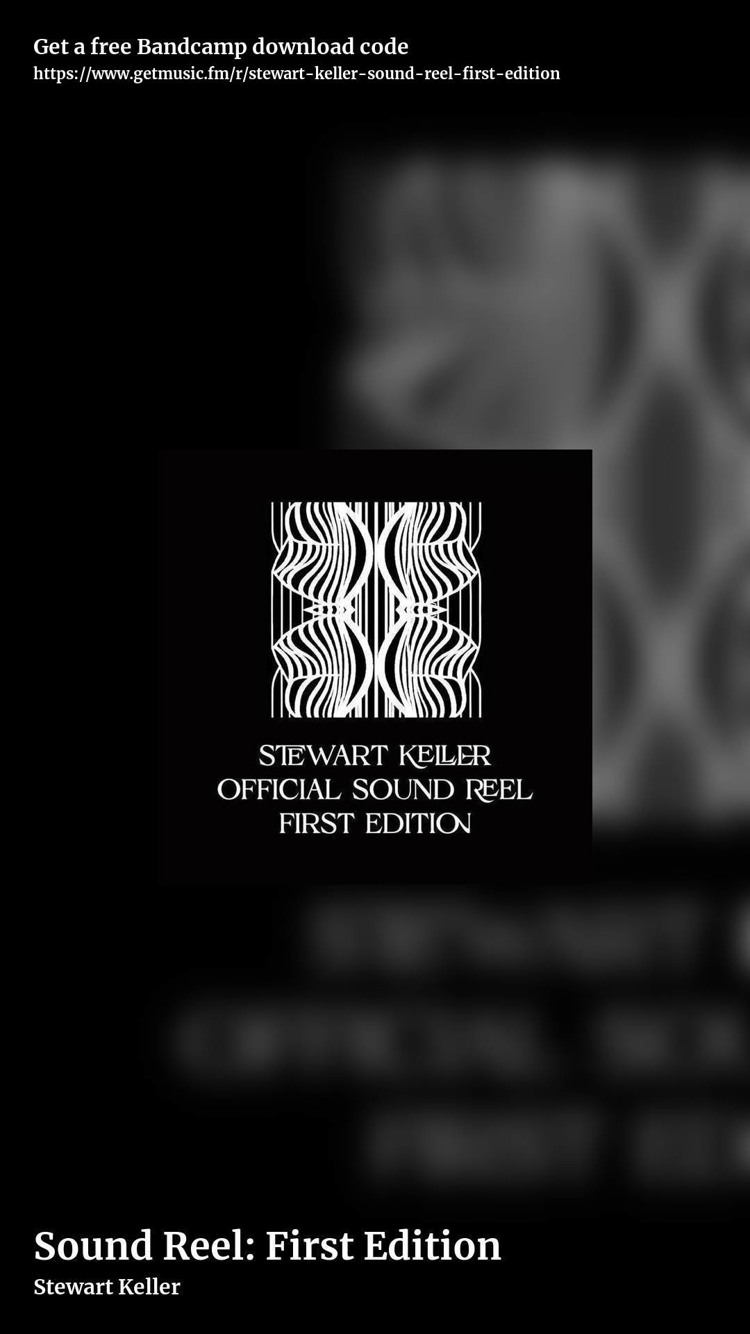 Sound Reel: First Edition by Stewart Keller, story promo share image