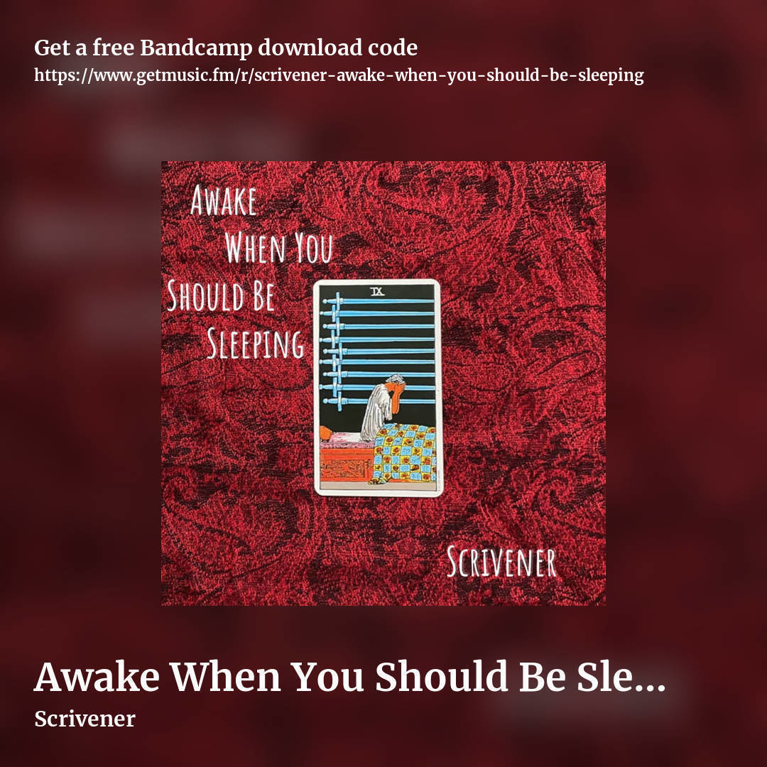 Awake When You Should Be Sleeping by Scrivener, square promo share image