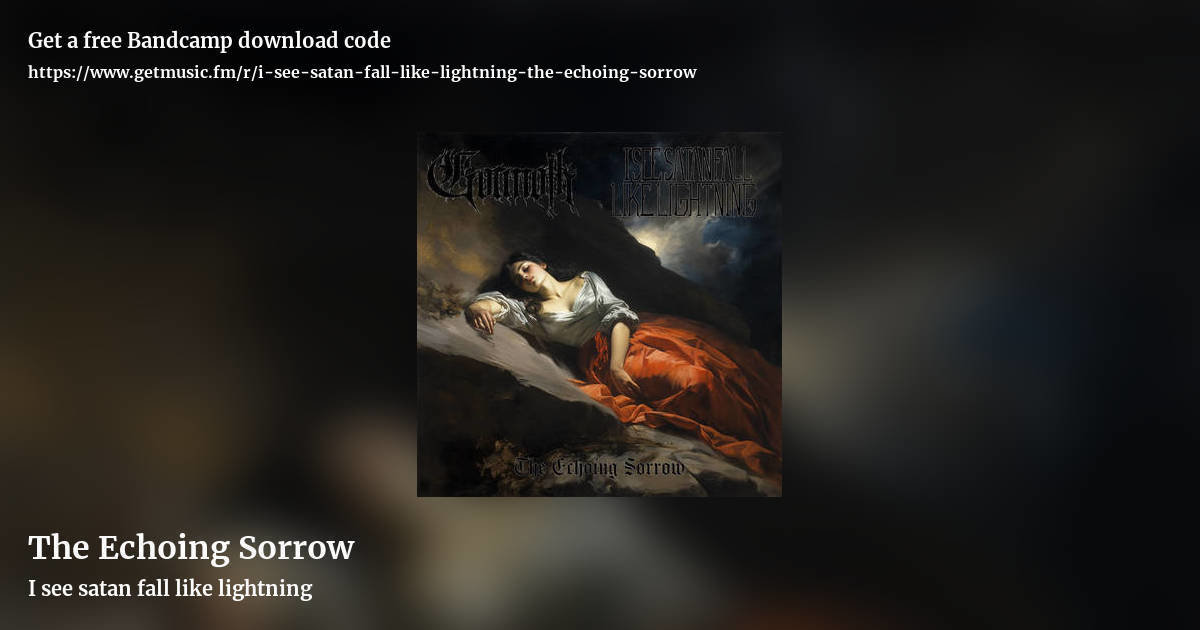 The Echoing Sorrow by I see satan fall like lightning, landscape promo share image