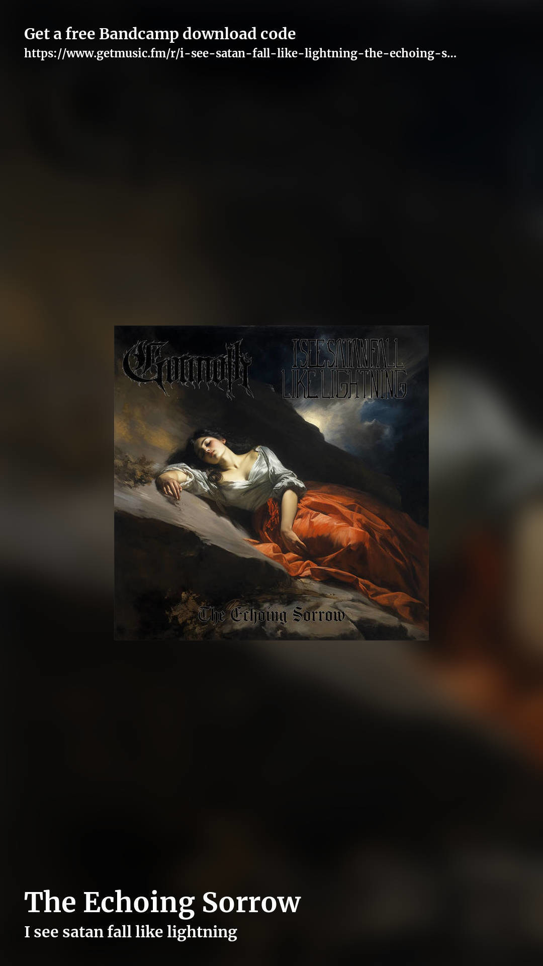 The Echoing Sorrow by I see satan fall like lightning, story promo share image