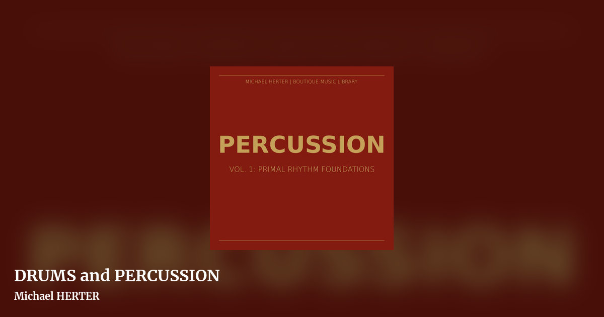 DRUMS and PERCUSSION by Michael HERTER, landscape clean share image