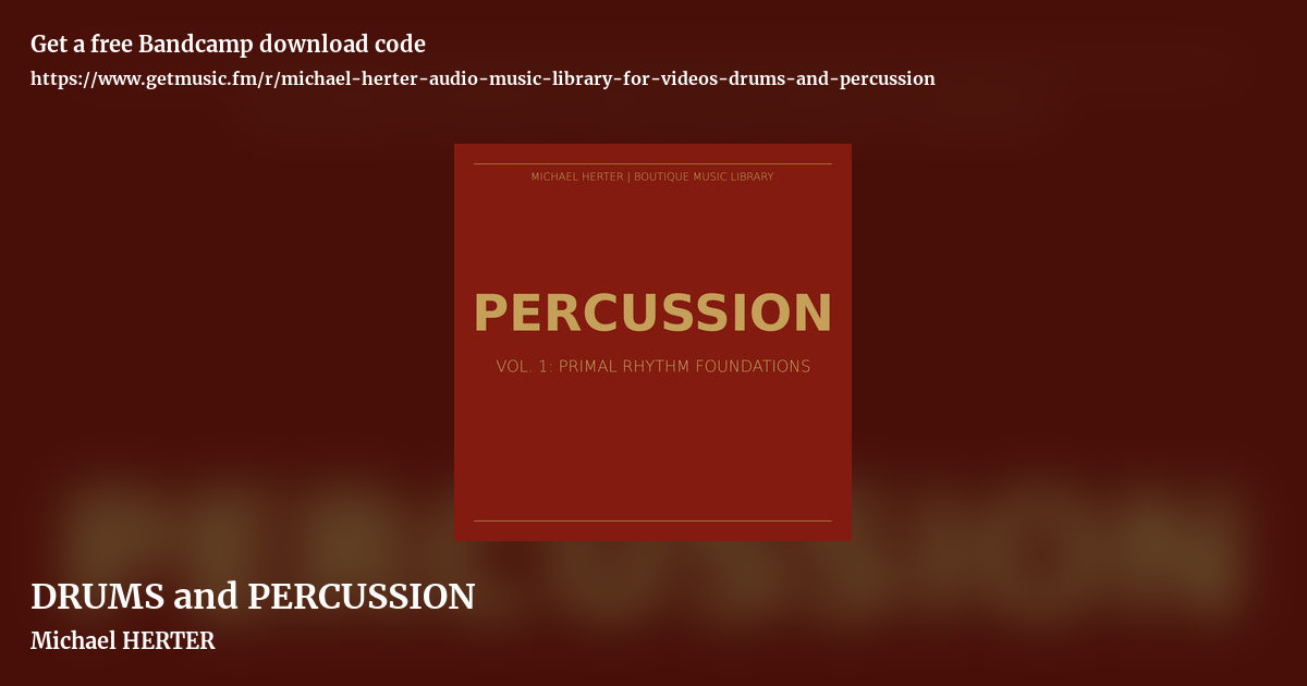 DRUMS and PERCUSSION by Michael HERTER, landscape promo share image