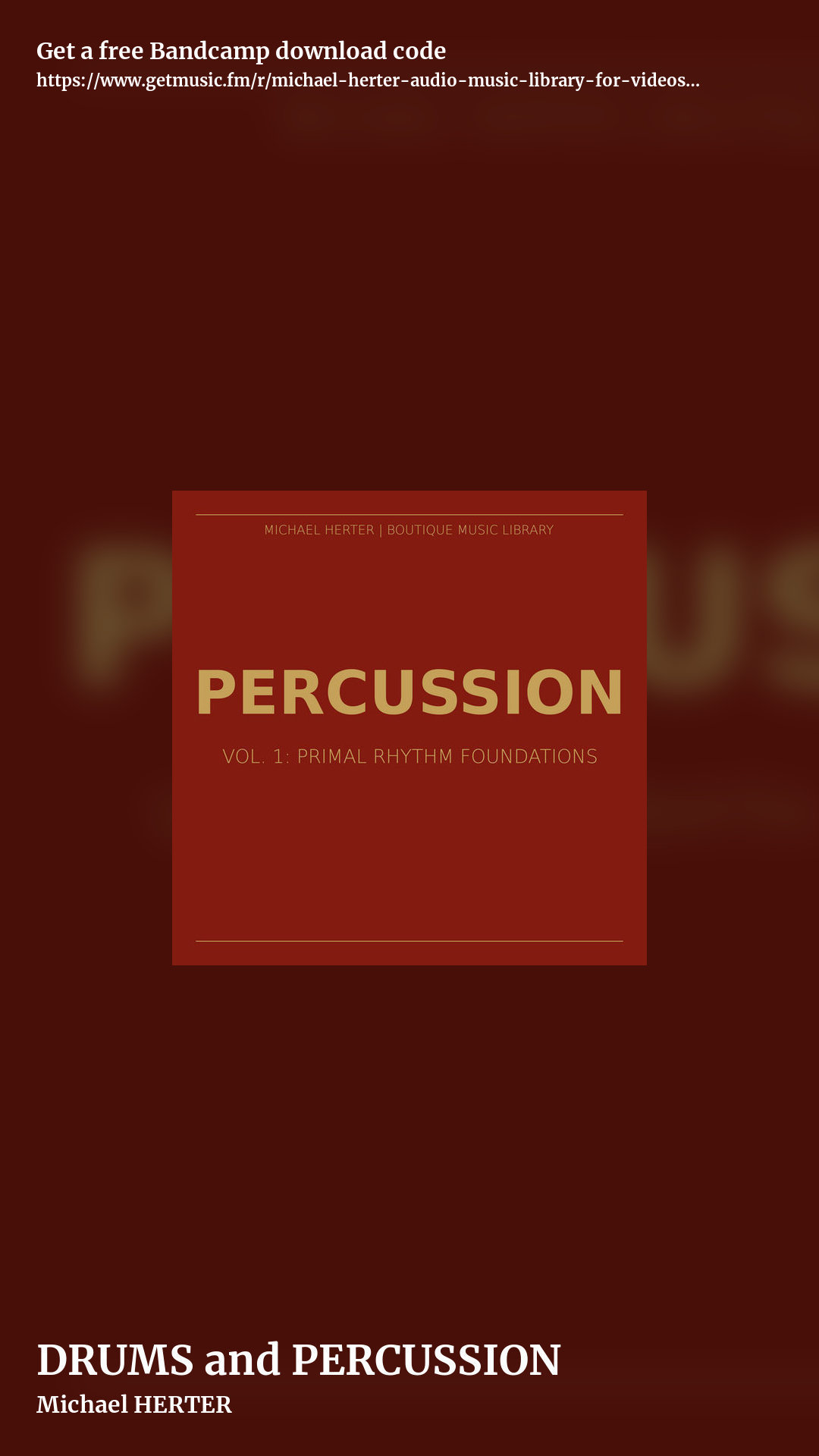 DRUMS and PERCUSSION by Michael HERTER, story promo share image