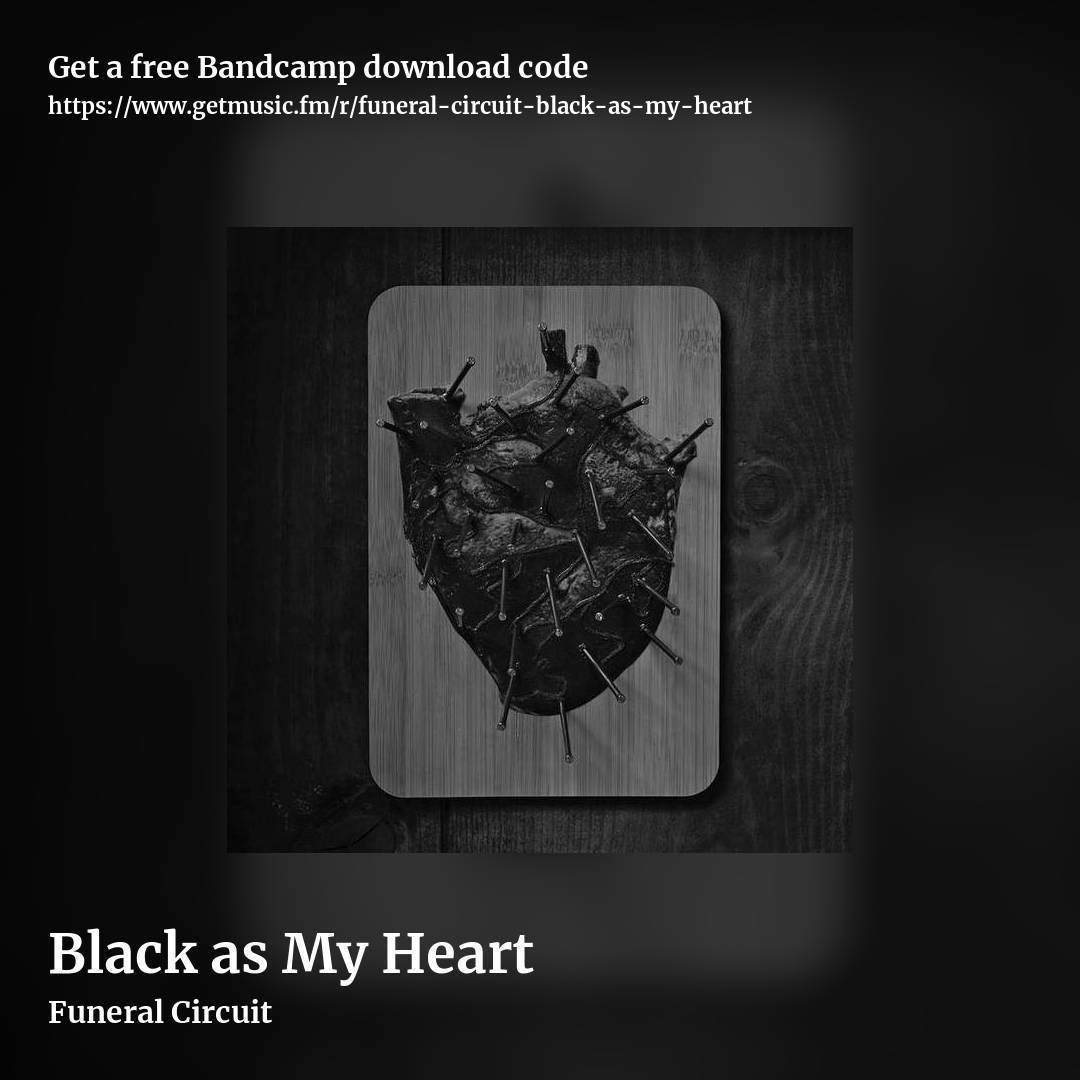 Black as My Heart by Funeral Circuit, square promo share image
