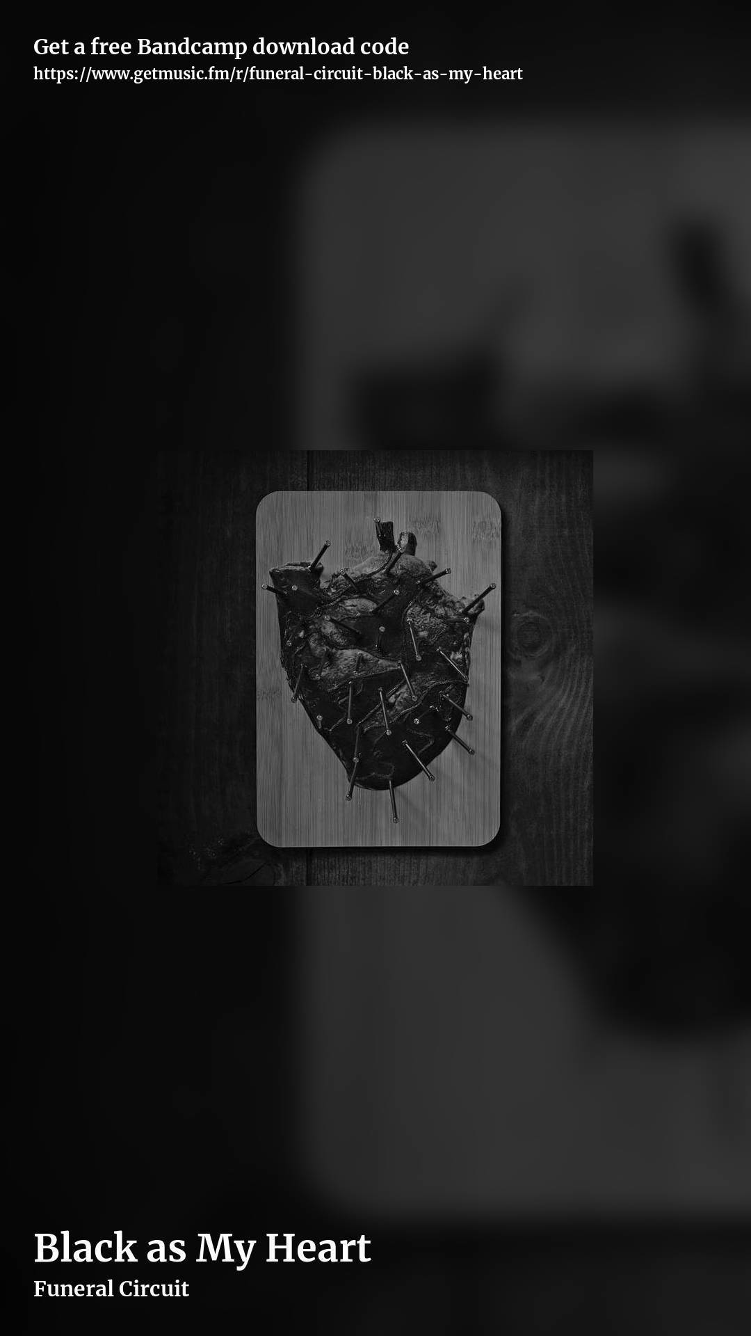 Black as My Heart by Funeral Circuit, story promo share image