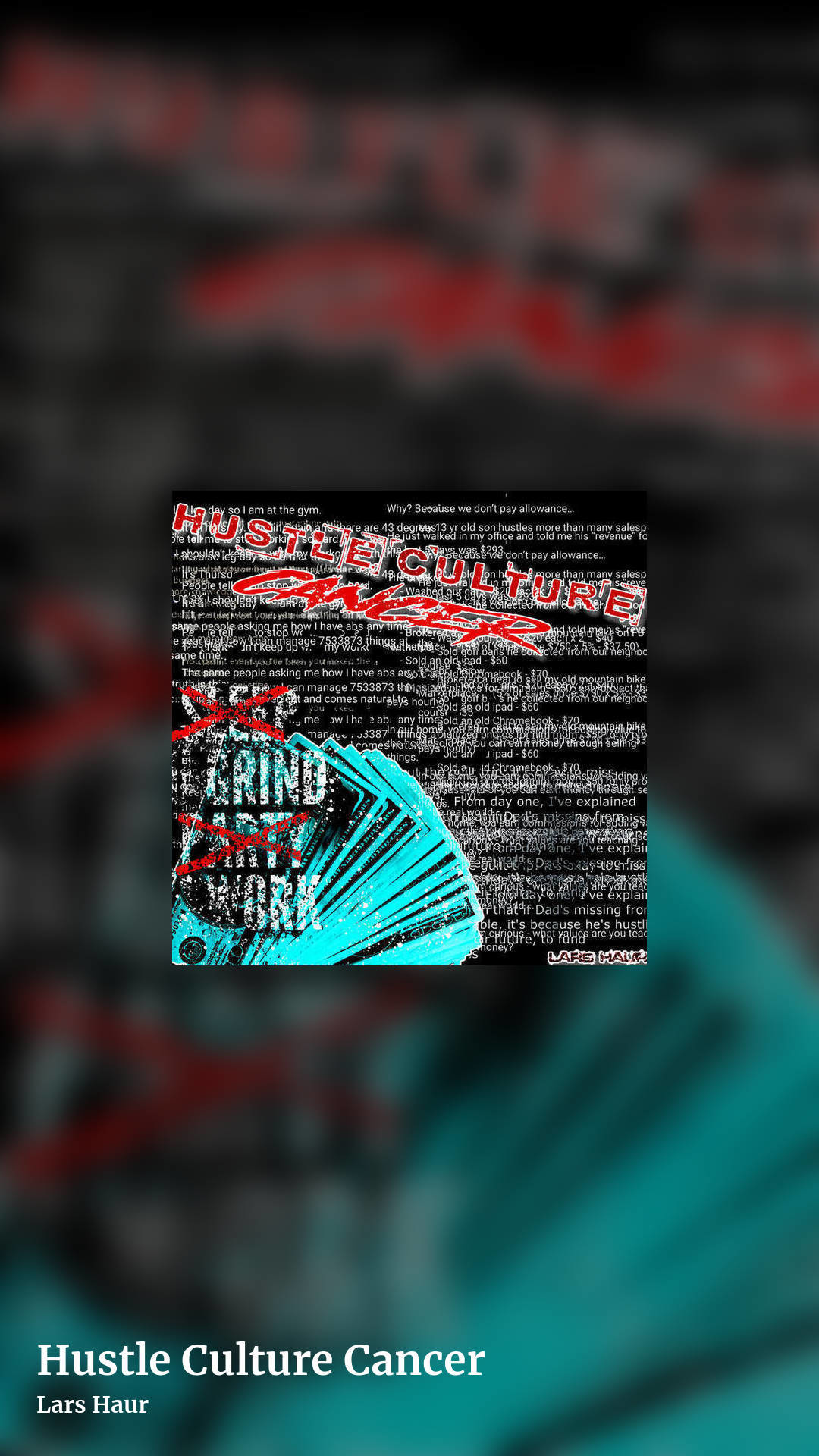Hustle Culture Cancer by Lars Haur, story clean share image
