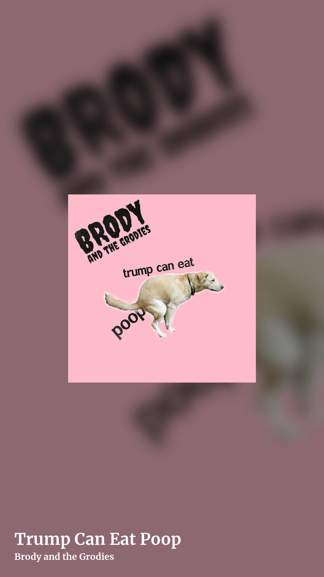 Trump Can Eat Poop by Brody and the Grodies, story clean share image
