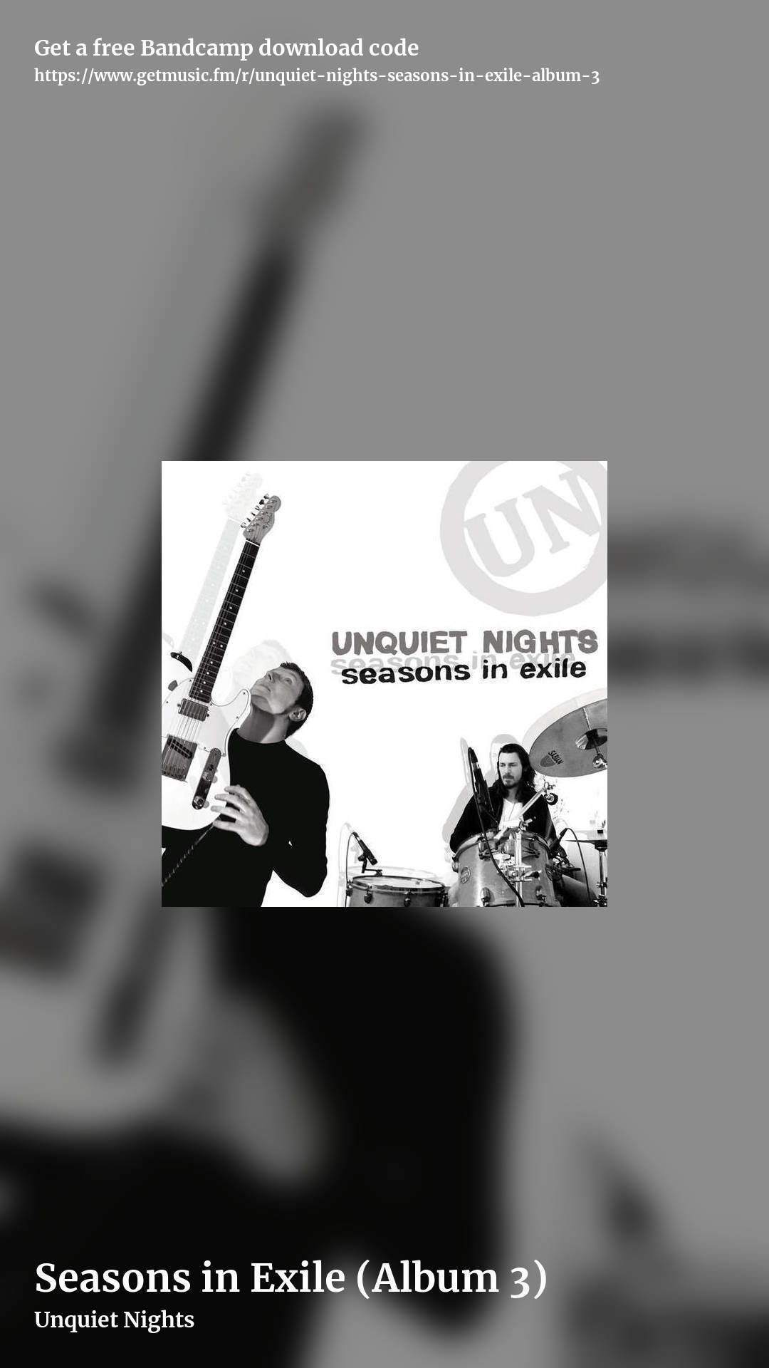 Seasons in Exile (Album 3) by Unquiet Nights, story promo share image
