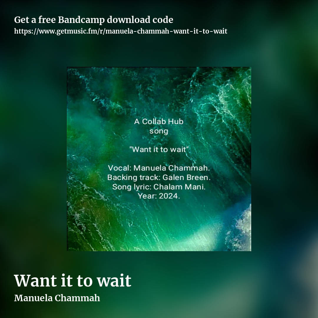 Want it to wait by Manuela Chammah , square promo share image