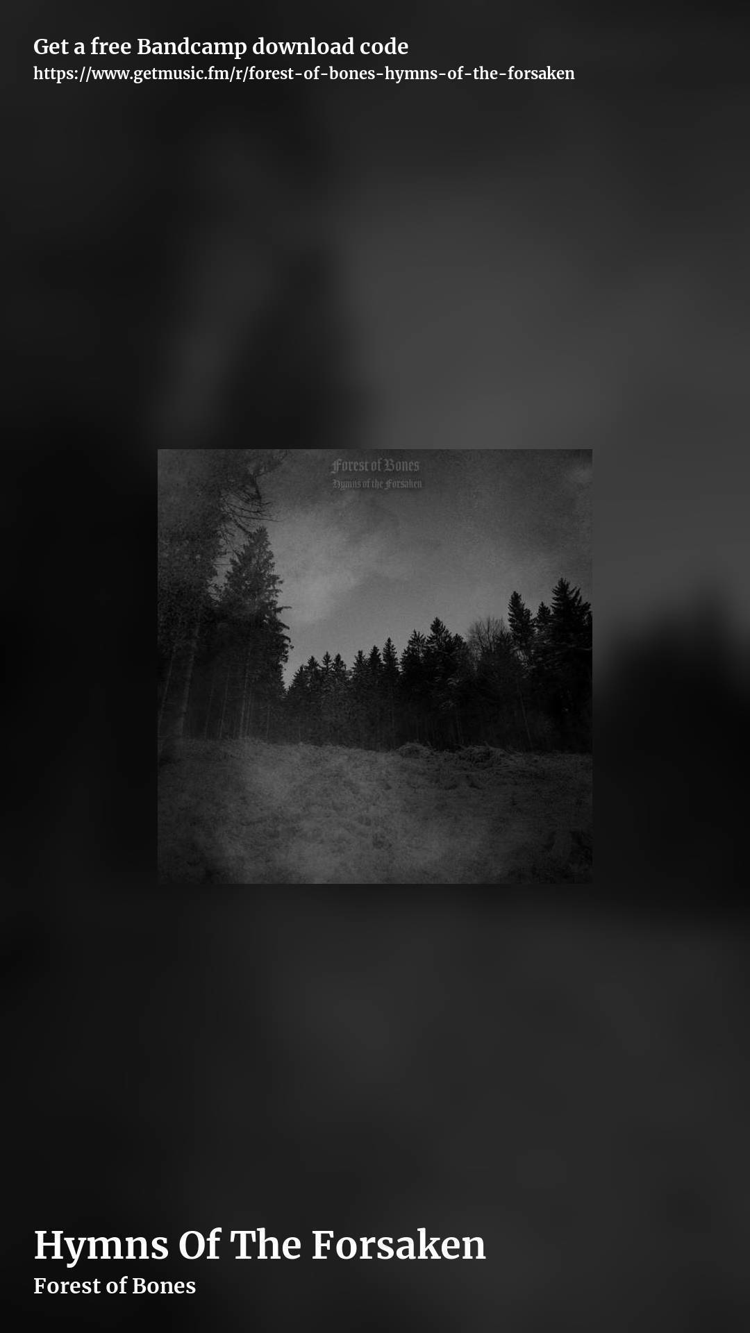 Hymns Of The Forsaken by Forest of Bones, story promo share image