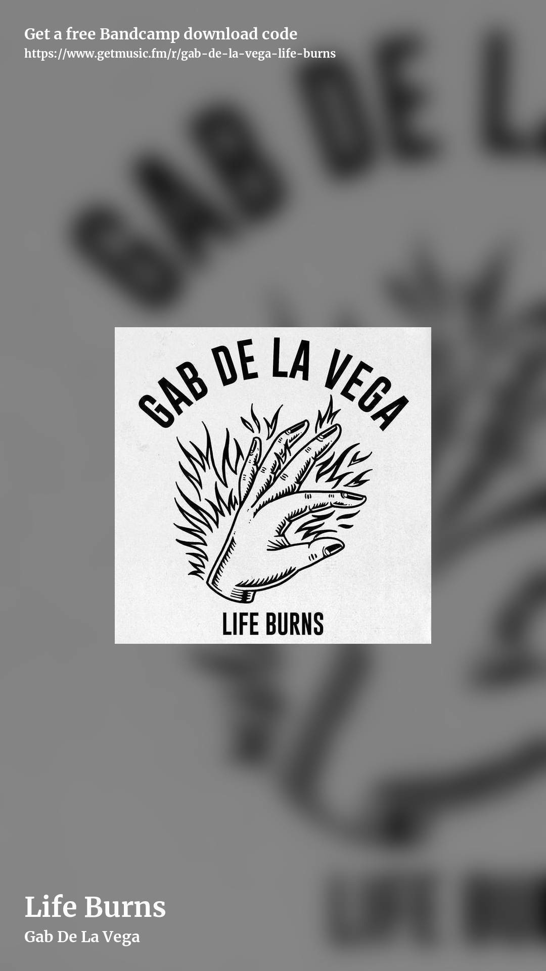 Life Burns by Gab De La Vega, story promo share image