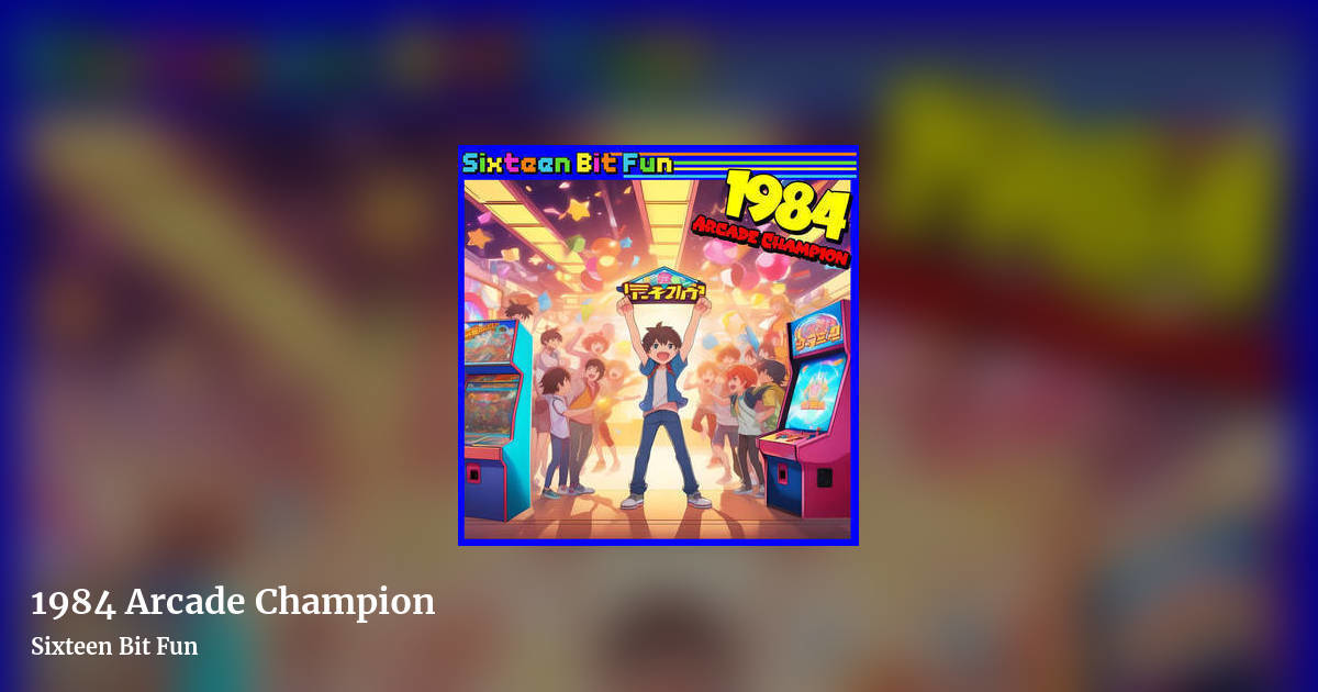 1984 Arcade Champion by Sixteen Bit Fun, landscape clean share image