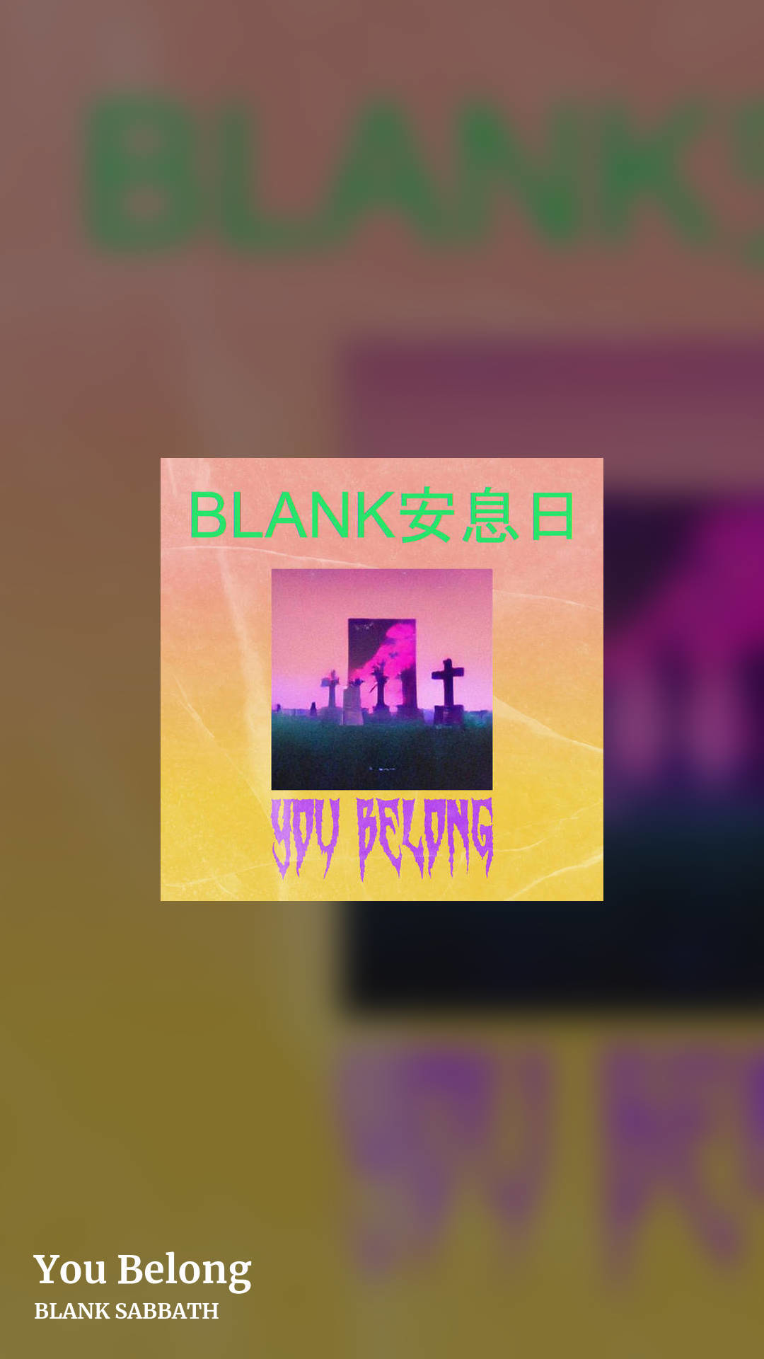 You Belong by BLANK SABBATH, story clean share image