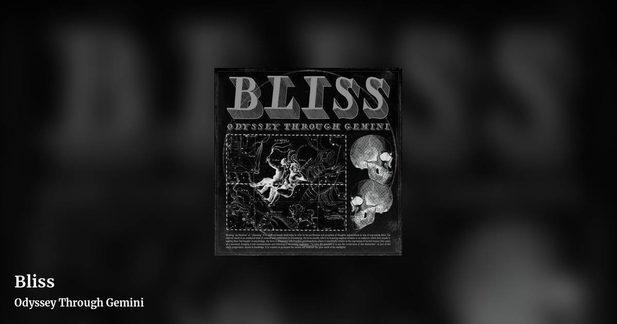 Bliss by Odyssey Through Gemini, landscape clean share image