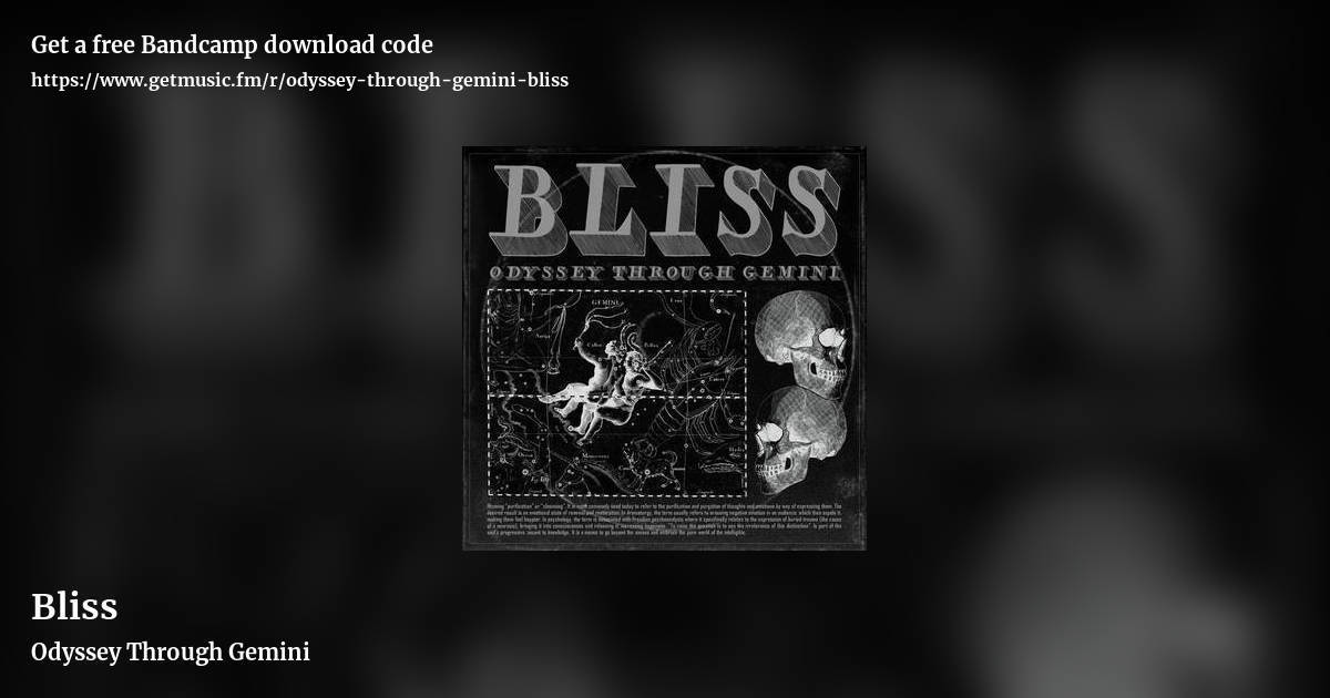 Bliss by Odyssey Through Gemini, landscape promo share image