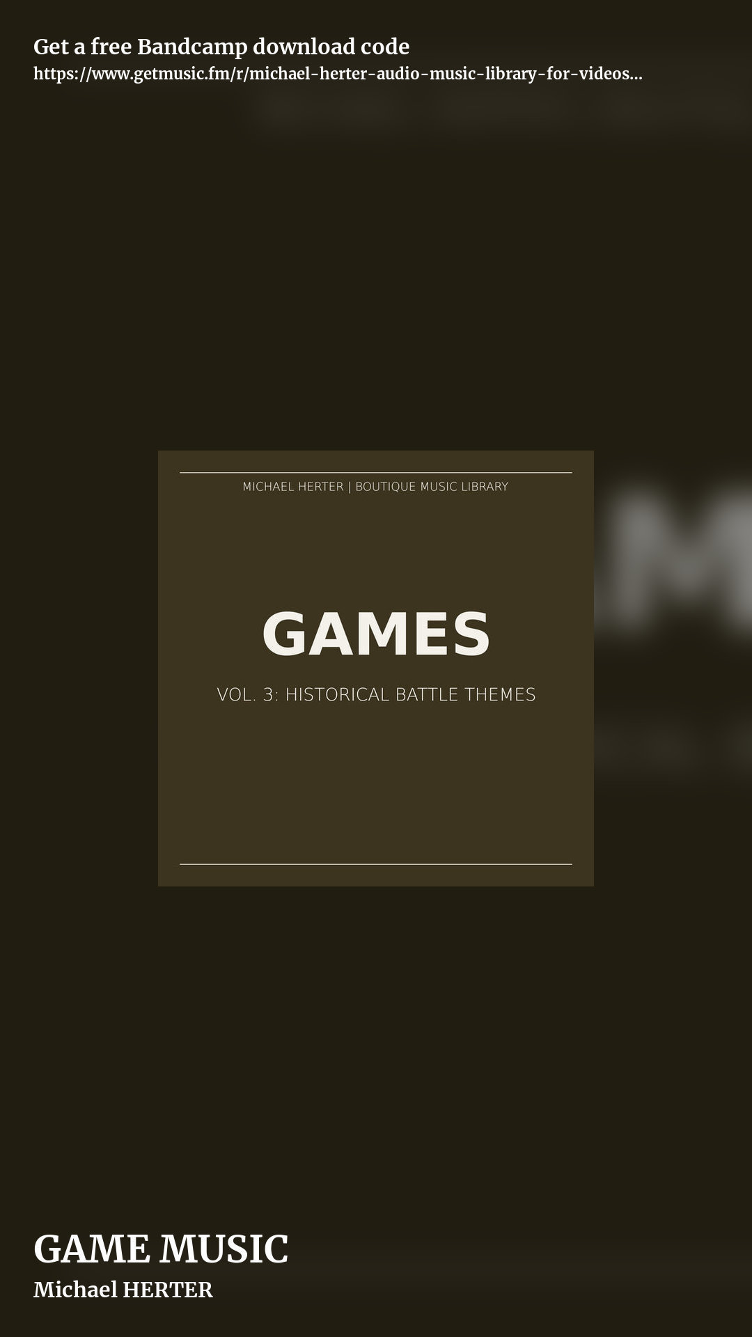 GAME MUSIC by Michael HERTER, story promo share image