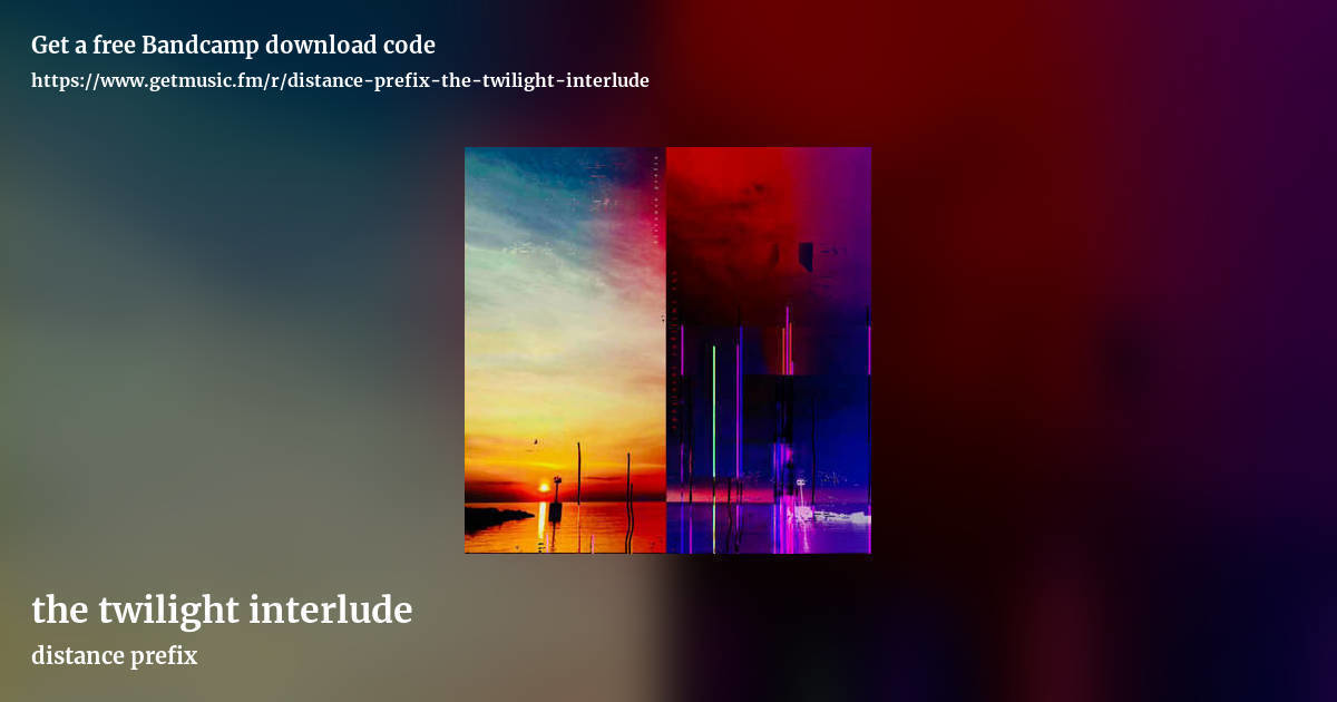 the twilight interlude by distance prefix, landscape promo share image
