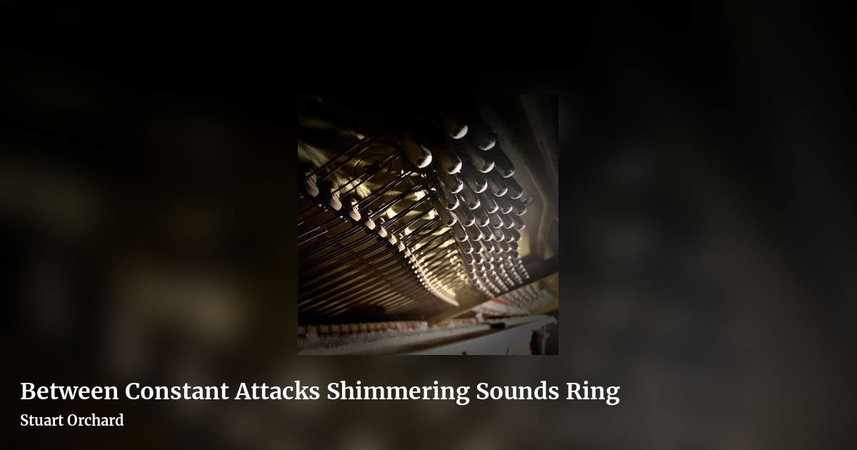 Between Constant Attacks Shimmering Sounds Ring by Stuart Orchard, landscape clean share image