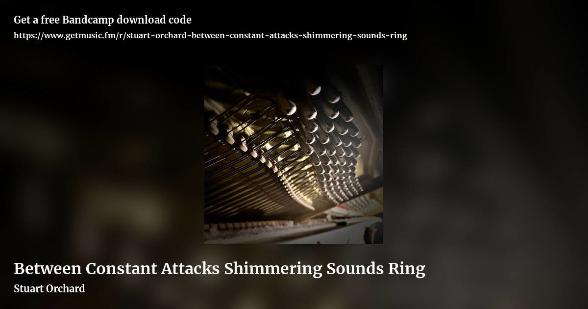 Between Constant Attacks Shimmering Sounds Ring by Stuart Orchard, landscape promo share image