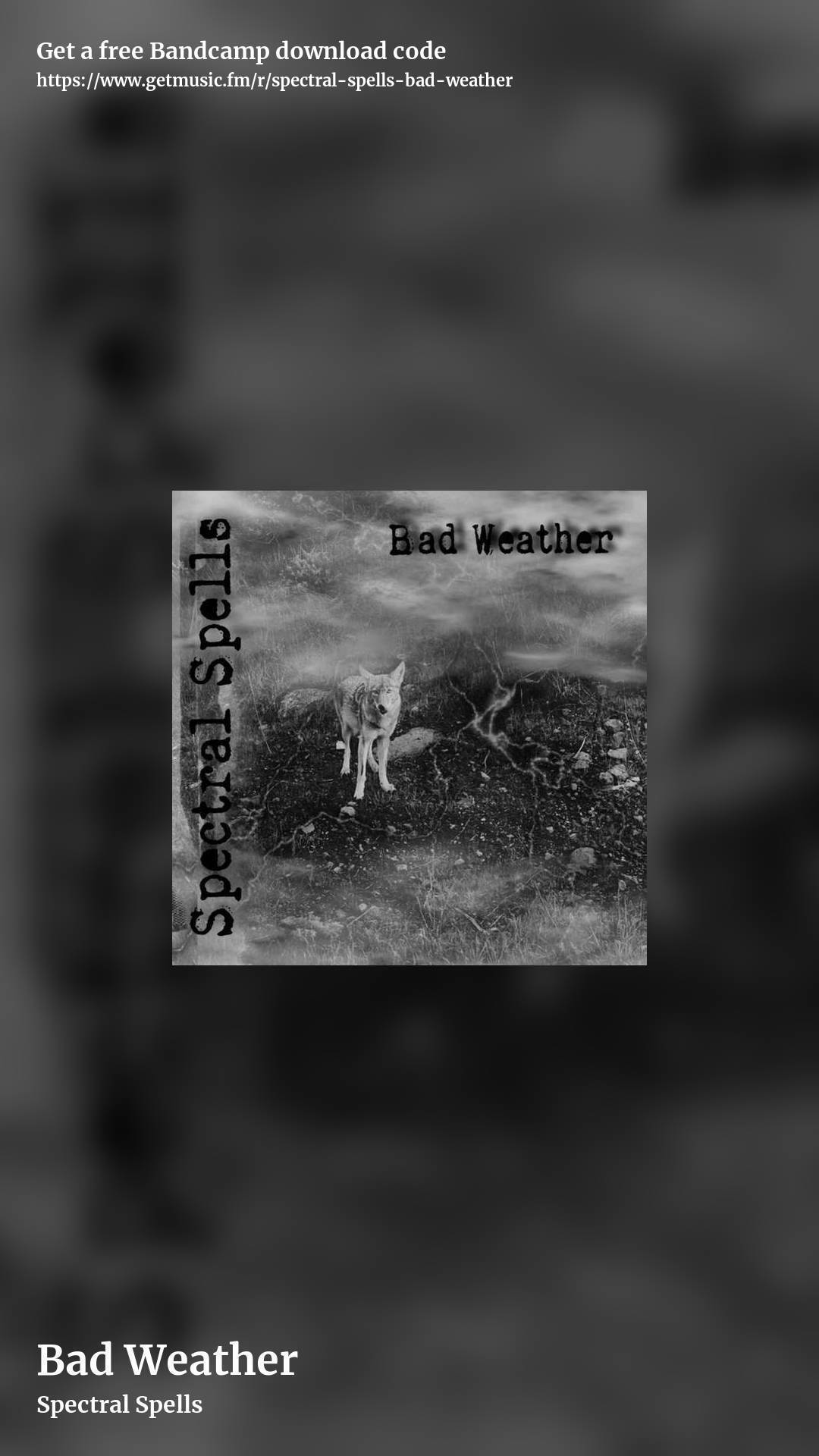 Bad Weather by Spectral Spells, story promo share image