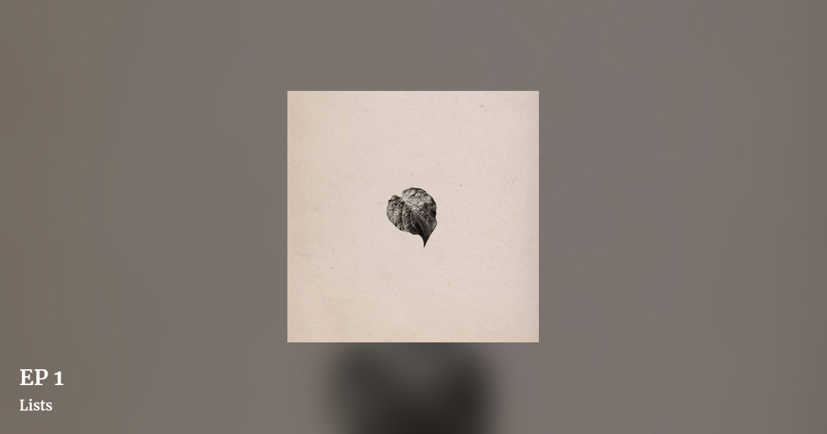 EP 1 by Lists, landscape clean share image