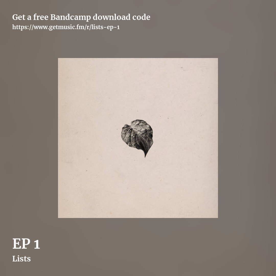 EP 1 by Lists, square promo share image