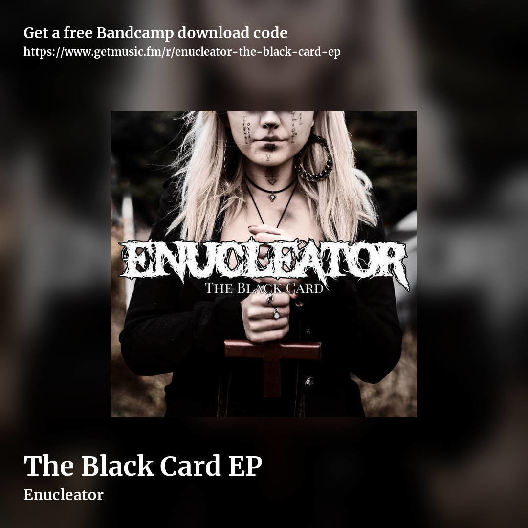 The Black Card EP by Enucleator, square promo share image