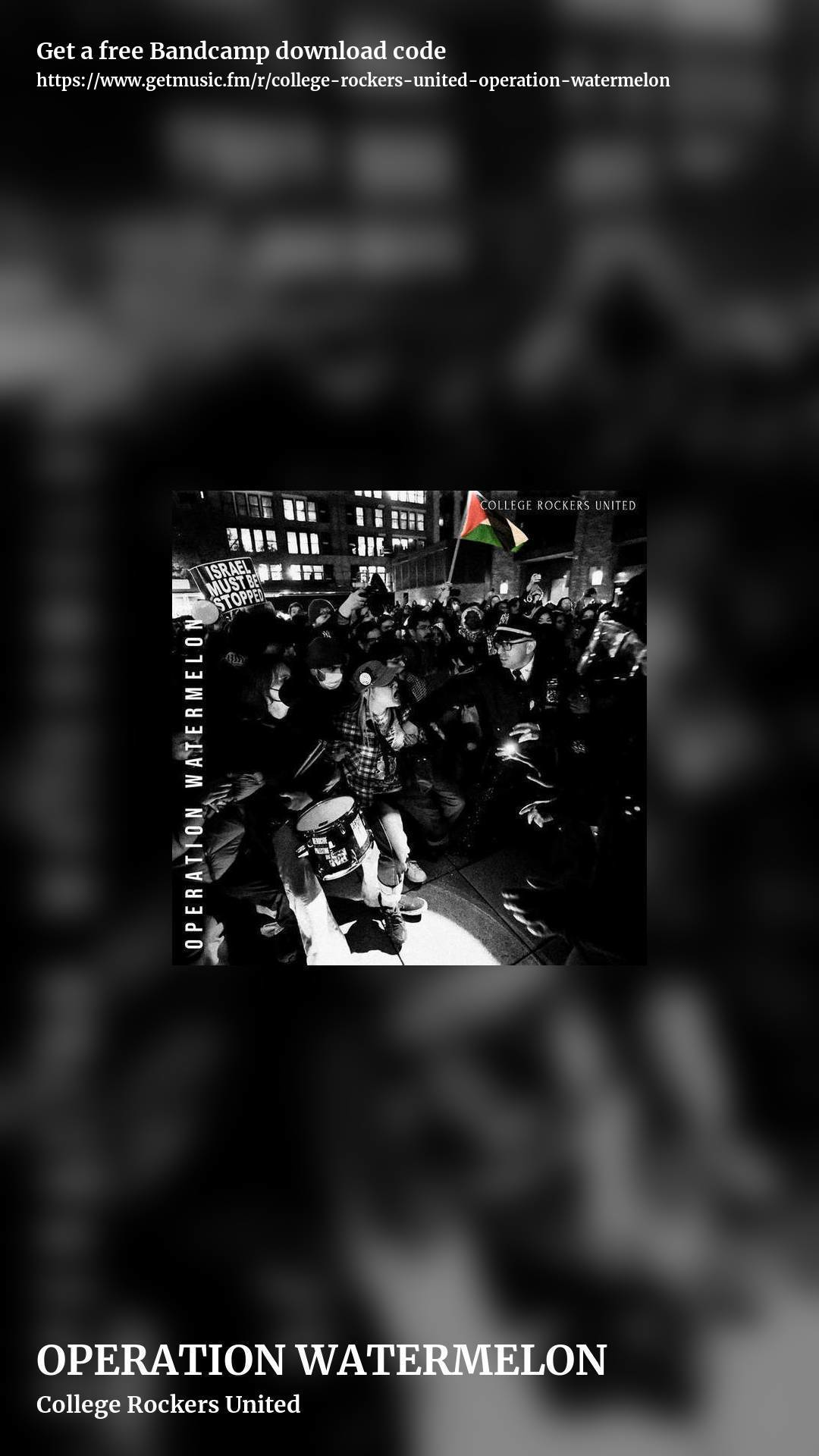 OPERATION WATERMELON by College Rockers United, story promo share image