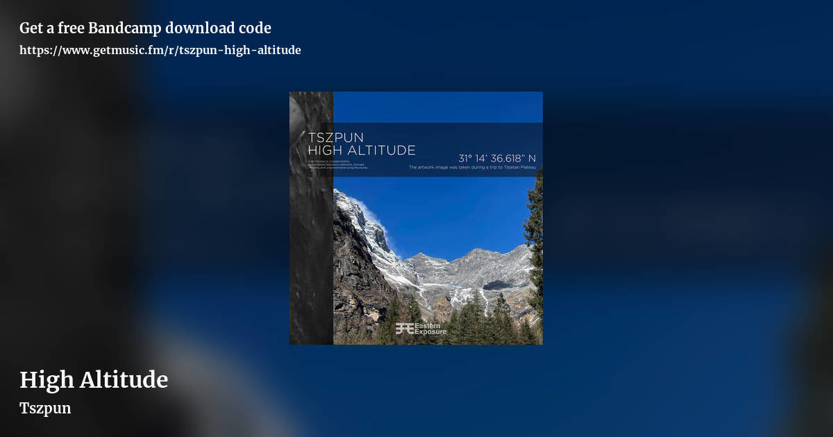 High Altitude by Tszpun, landscape promo share image