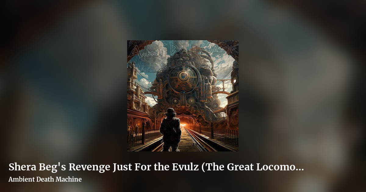 Shera Beg's Revenge Just For the Evulz (The Great Locomotive Heist through the Forest of 1000 Lanterns and Beyond the Century Clock) by Ambient Death Machine, landscape clean share image