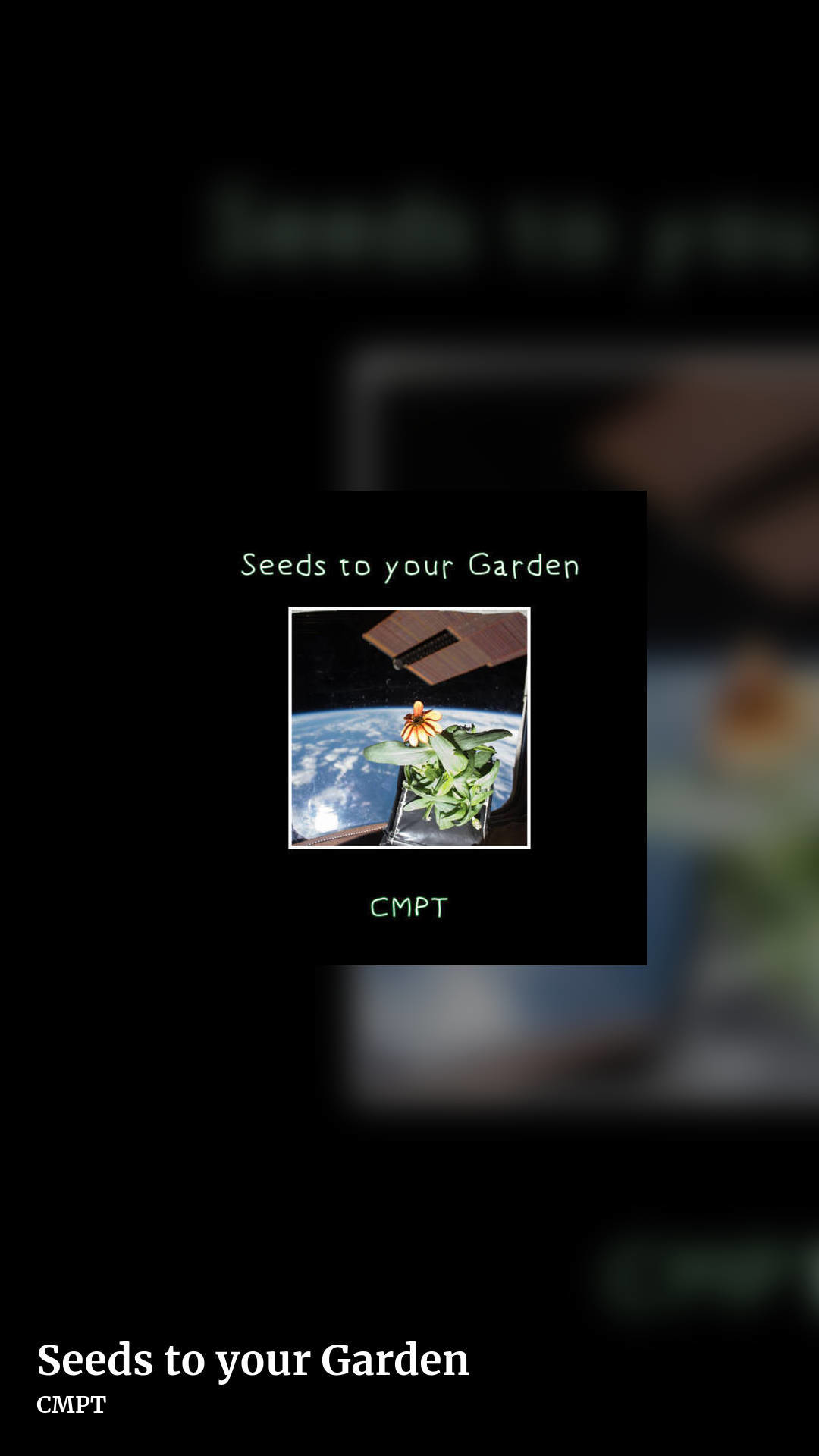 Seeds to your Garden by CMPT, story clean share image