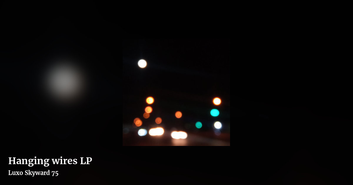 Hanging wires LP by Luxo Skyward 75, landscape clean share image