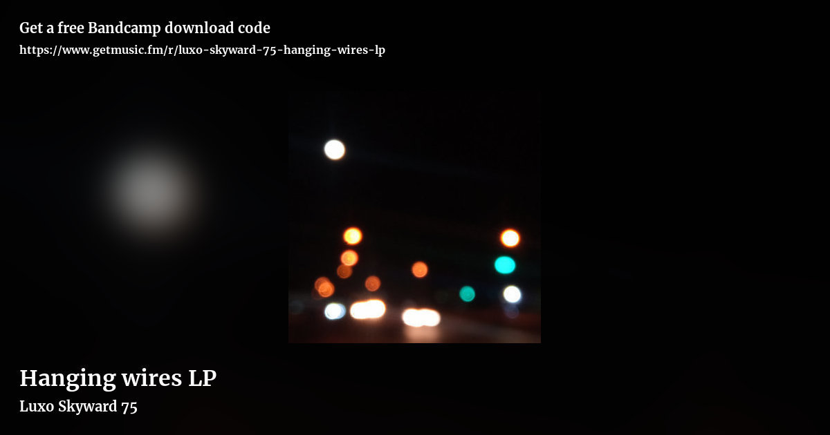 Hanging wires LP by Luxo Skyward 75, landscape promo share image
