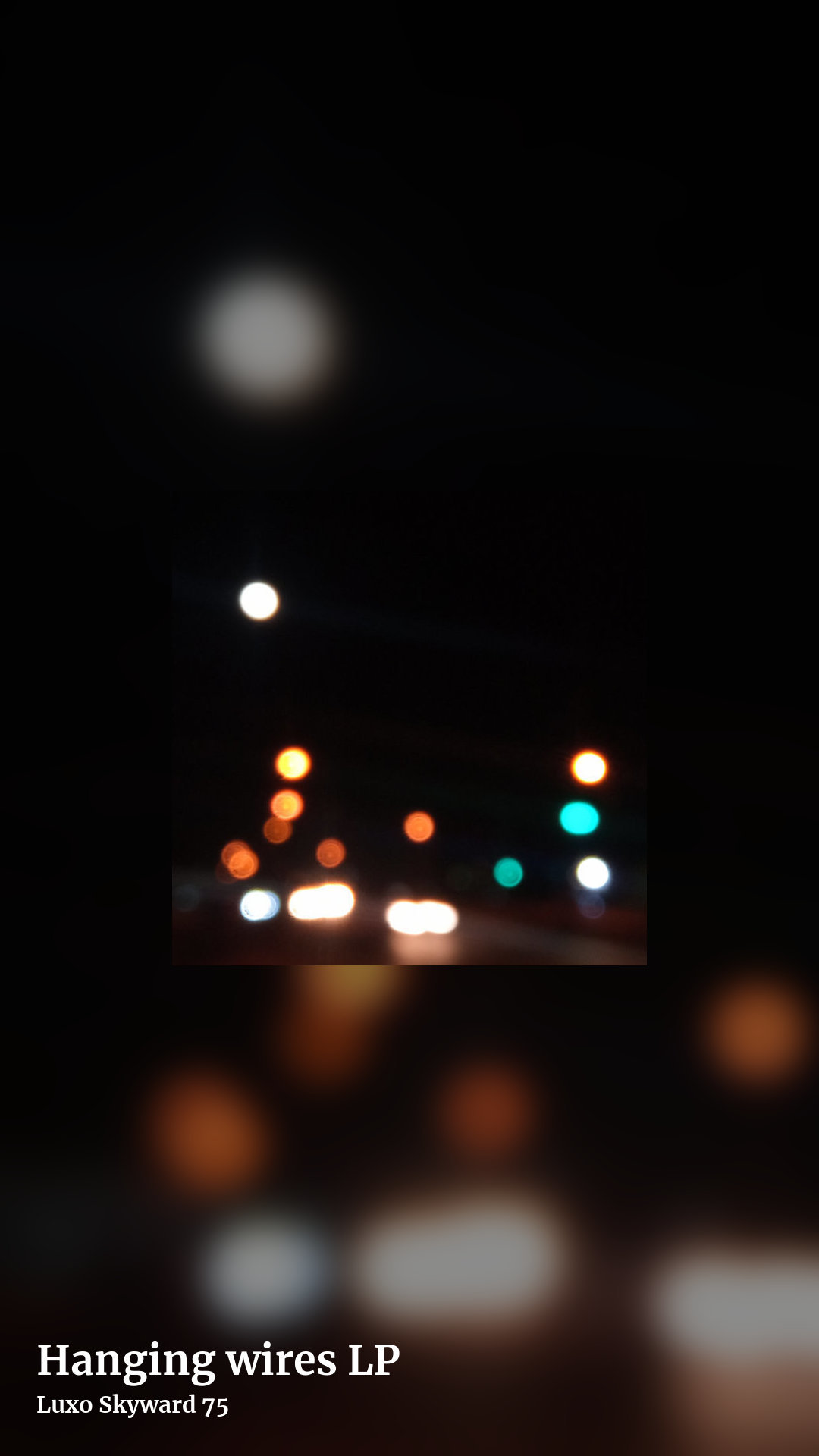 Hanging wires LP by Luxo Skyward 75, story clean share image