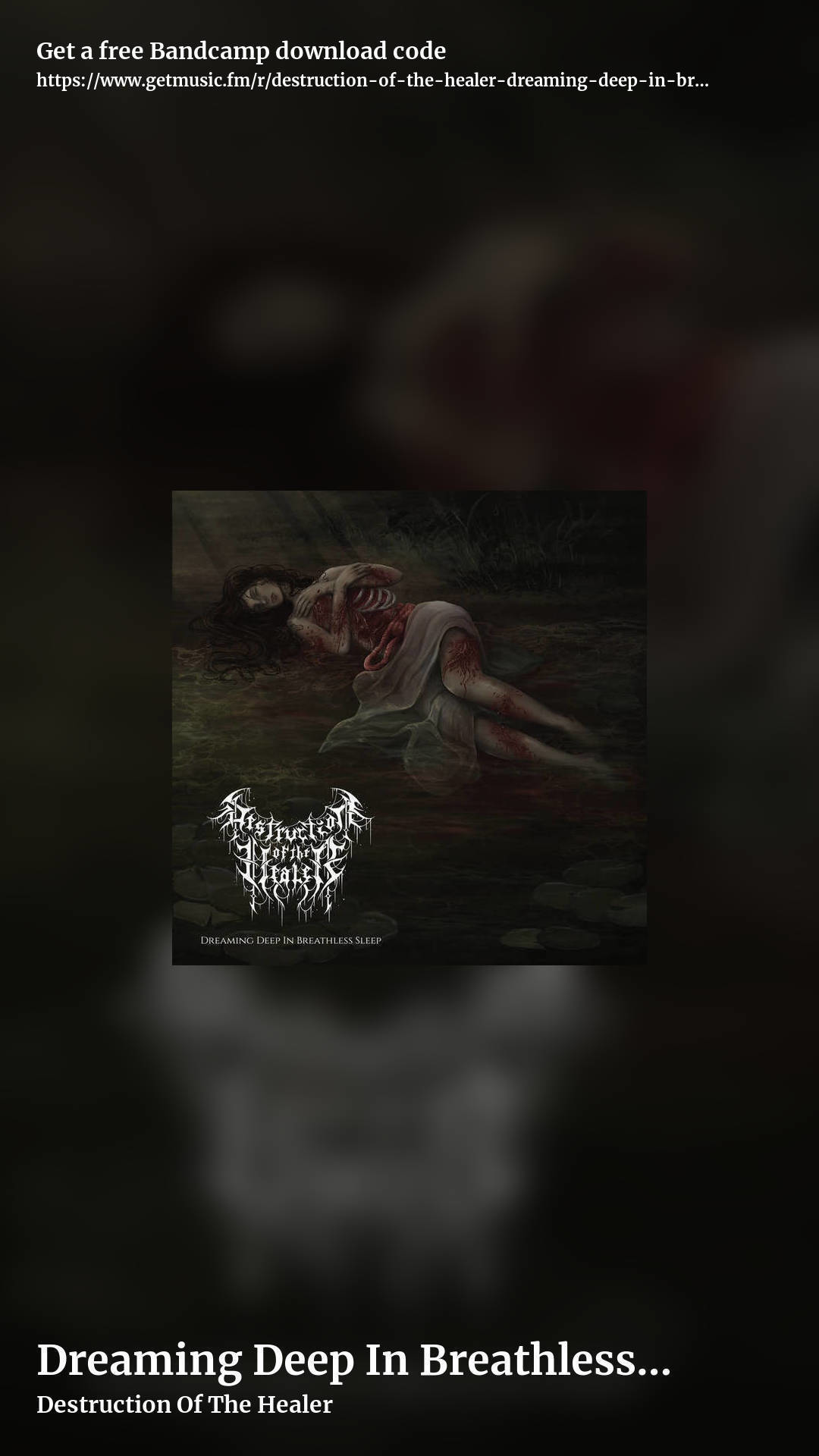 Dreaming Deep In Breathless Sleep by Destruction Of The Healer, story promo share image