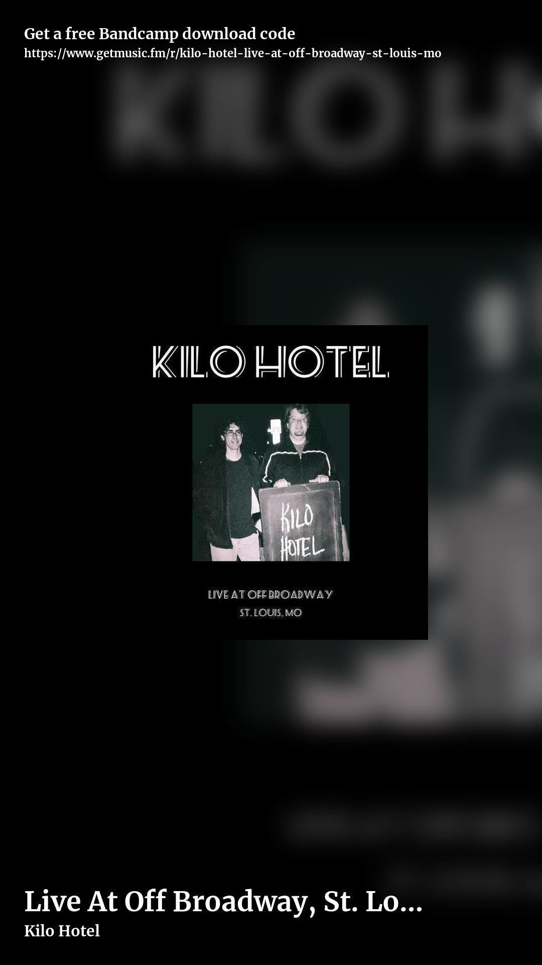 Live At Off Broadway, St. Louis, MO by Kilo Hotel, story promo share image
