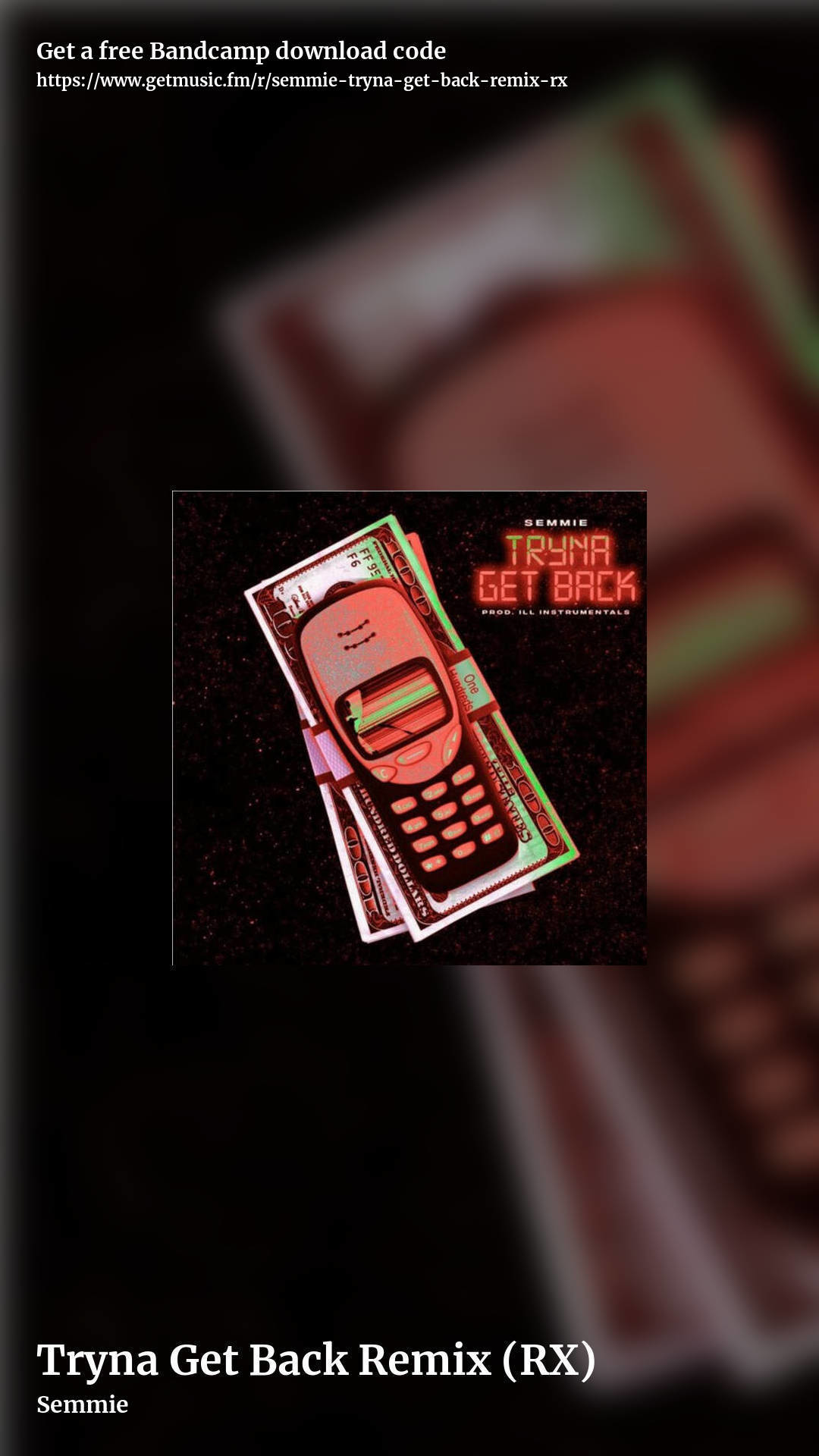 Tryna Get Back Remix (RX) by Semmie, story promo share image