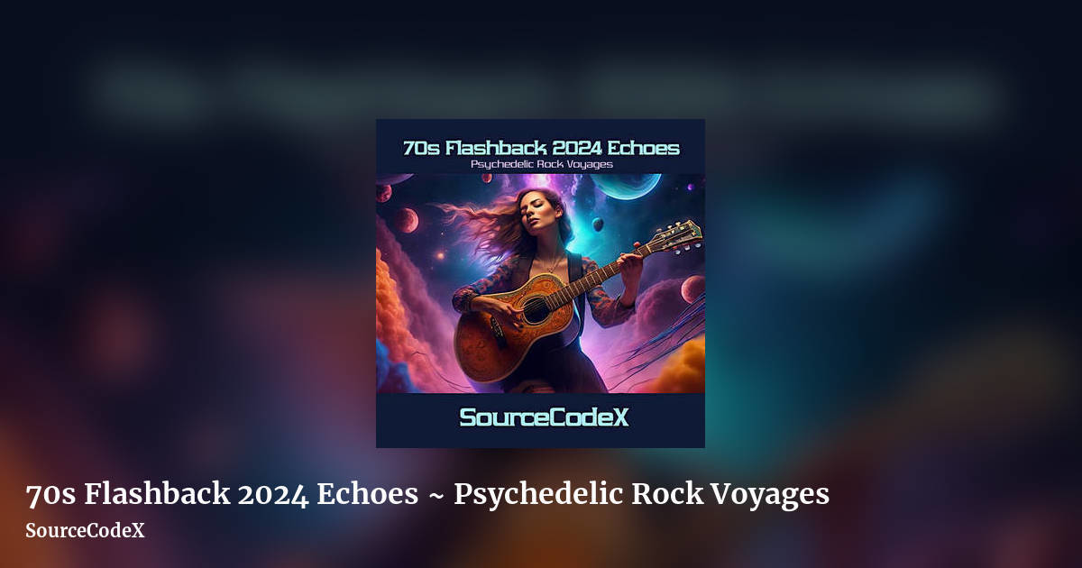 70s Flashback 2024 Echoes ~ Psychedelic Rock Voyages by SourceCodeX, landscape clean share image