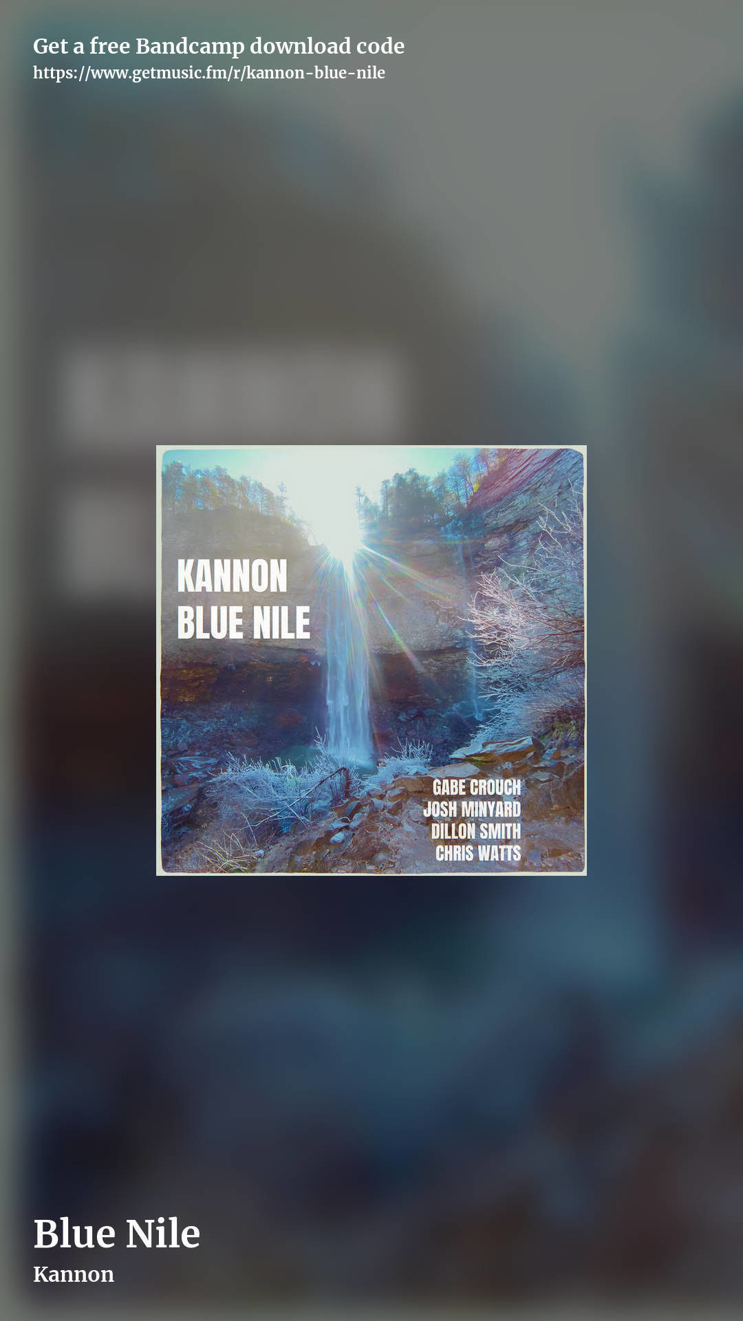Blue Nile by Kannon, story promo share image