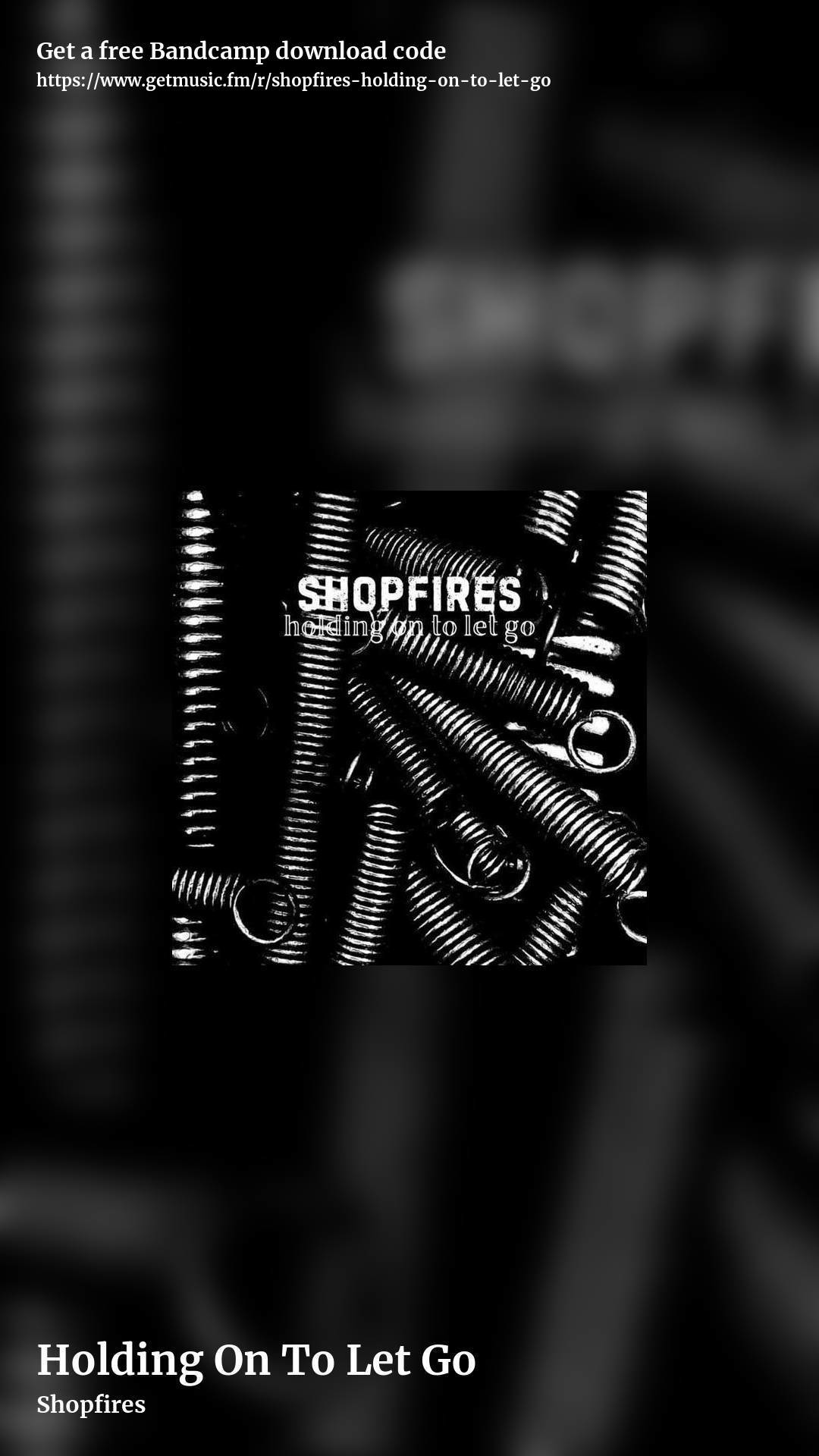 Holding On To Let Go by Shopfires, story promo share image