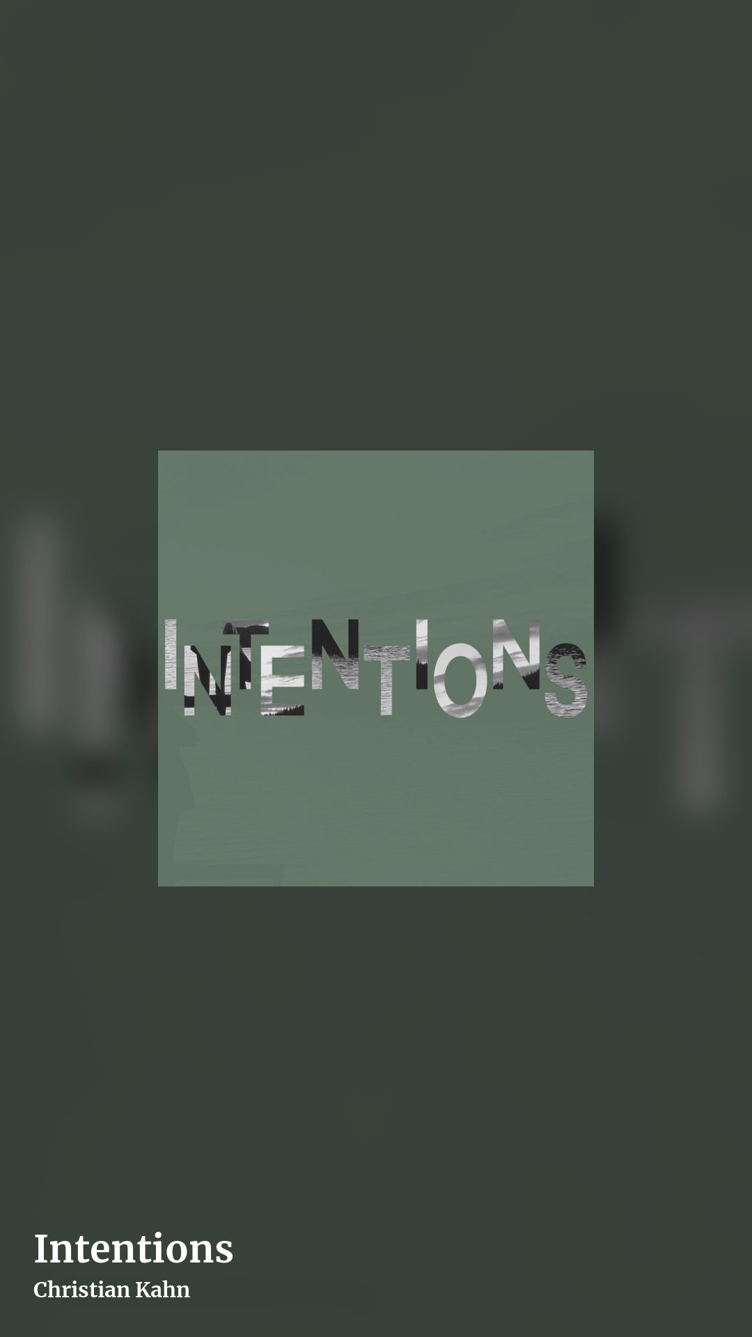 Intentions by Christian Kahn, story clean share image