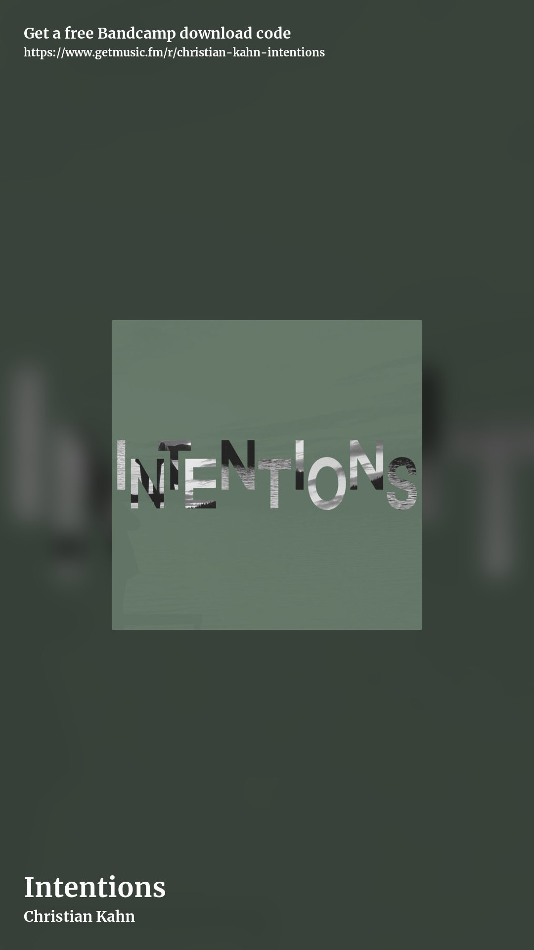 Intentions by Christian Kahn, story promo share image