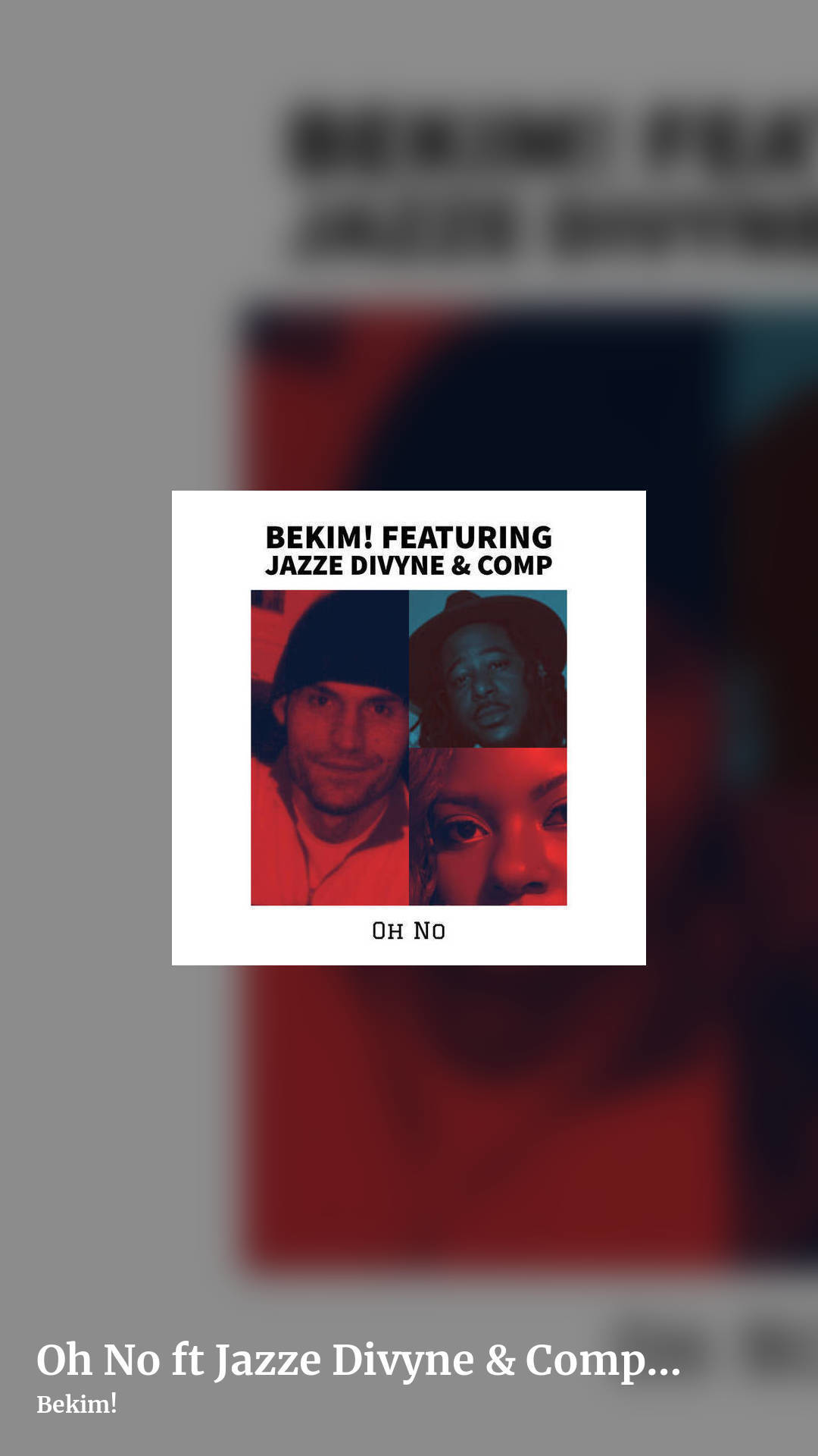 Oh No ft Jazze Divyne & Comp [Radio Edit] by Bekim!, story clean share image