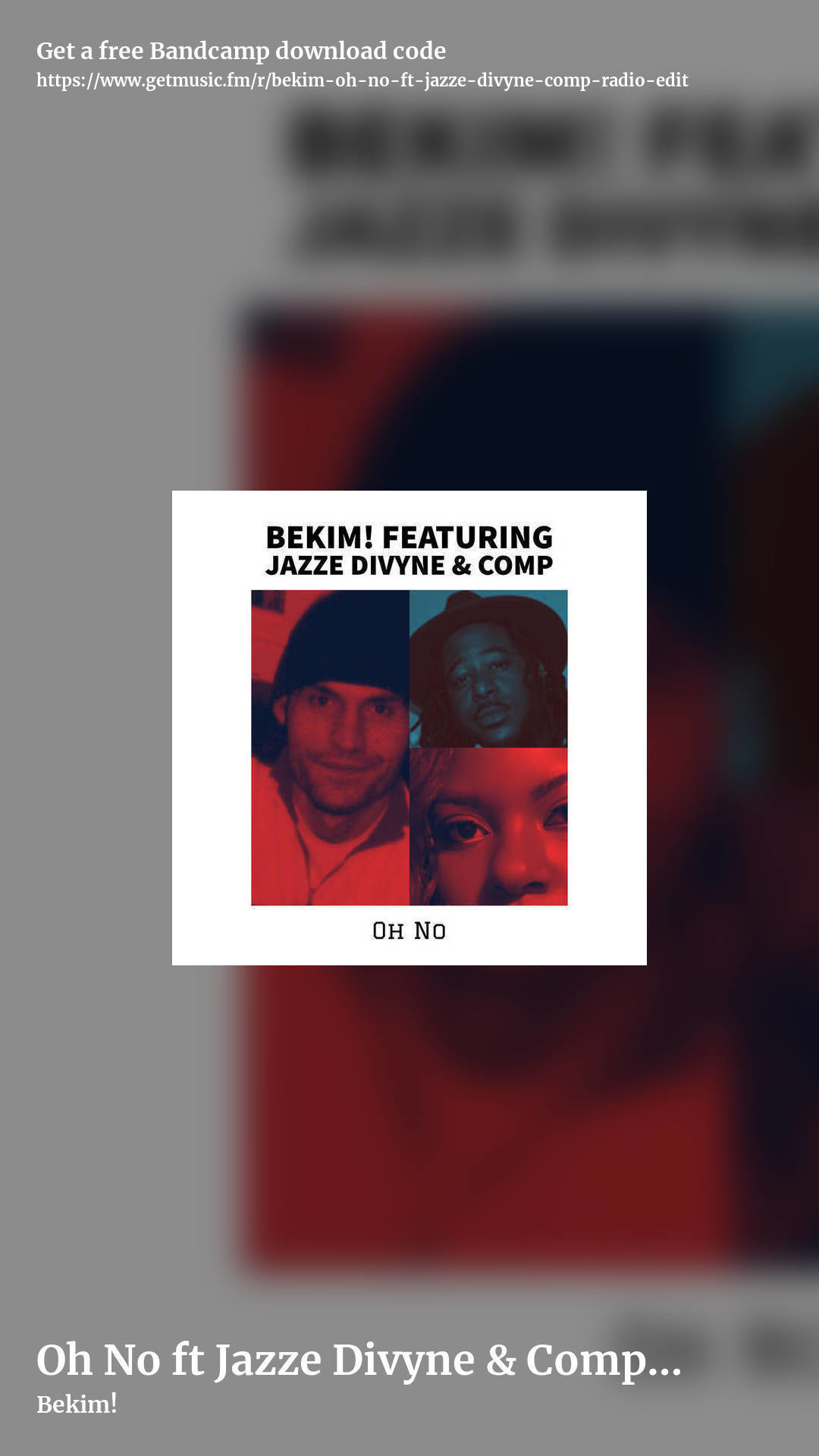 Oh No ft Jazze Divyne & Comp [Radio Edit] by Bekim!, story promo share image